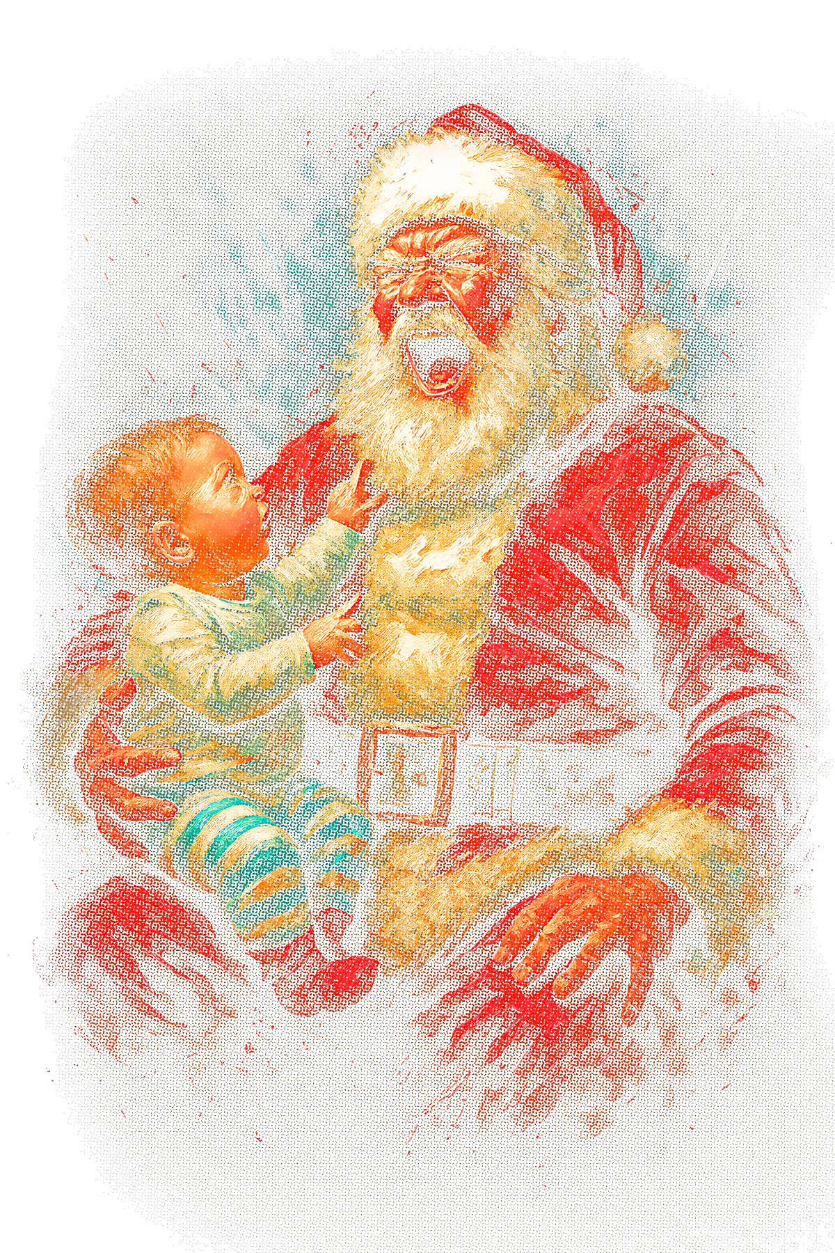 Christmas Halftones (Black_Backround)