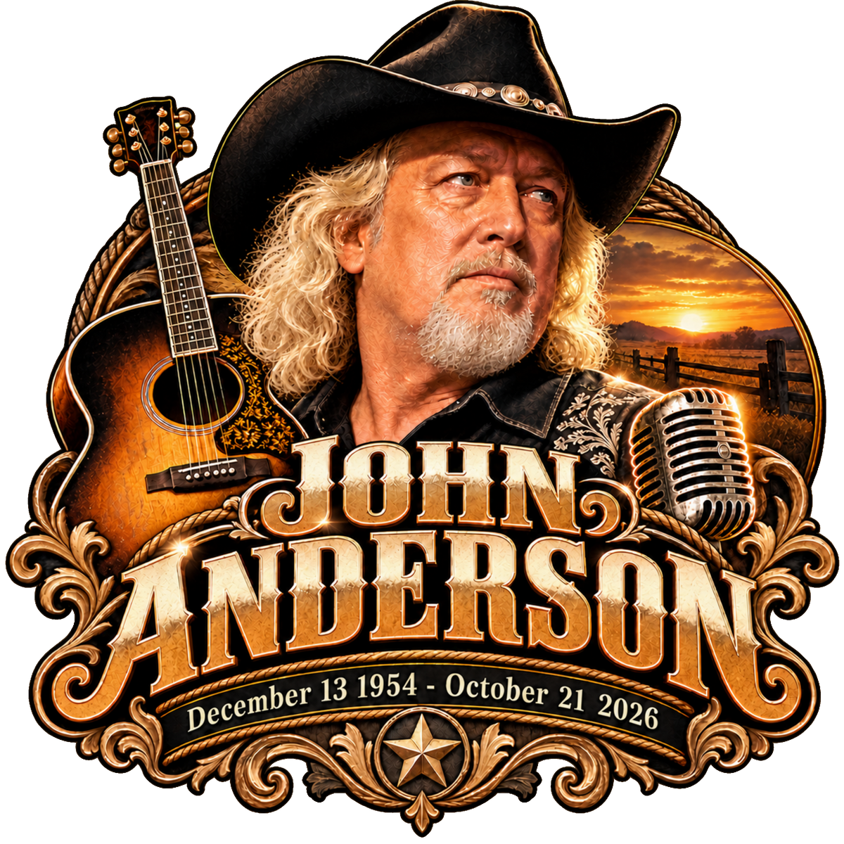 John Anderson Memorial Western Emblem DTF transfer