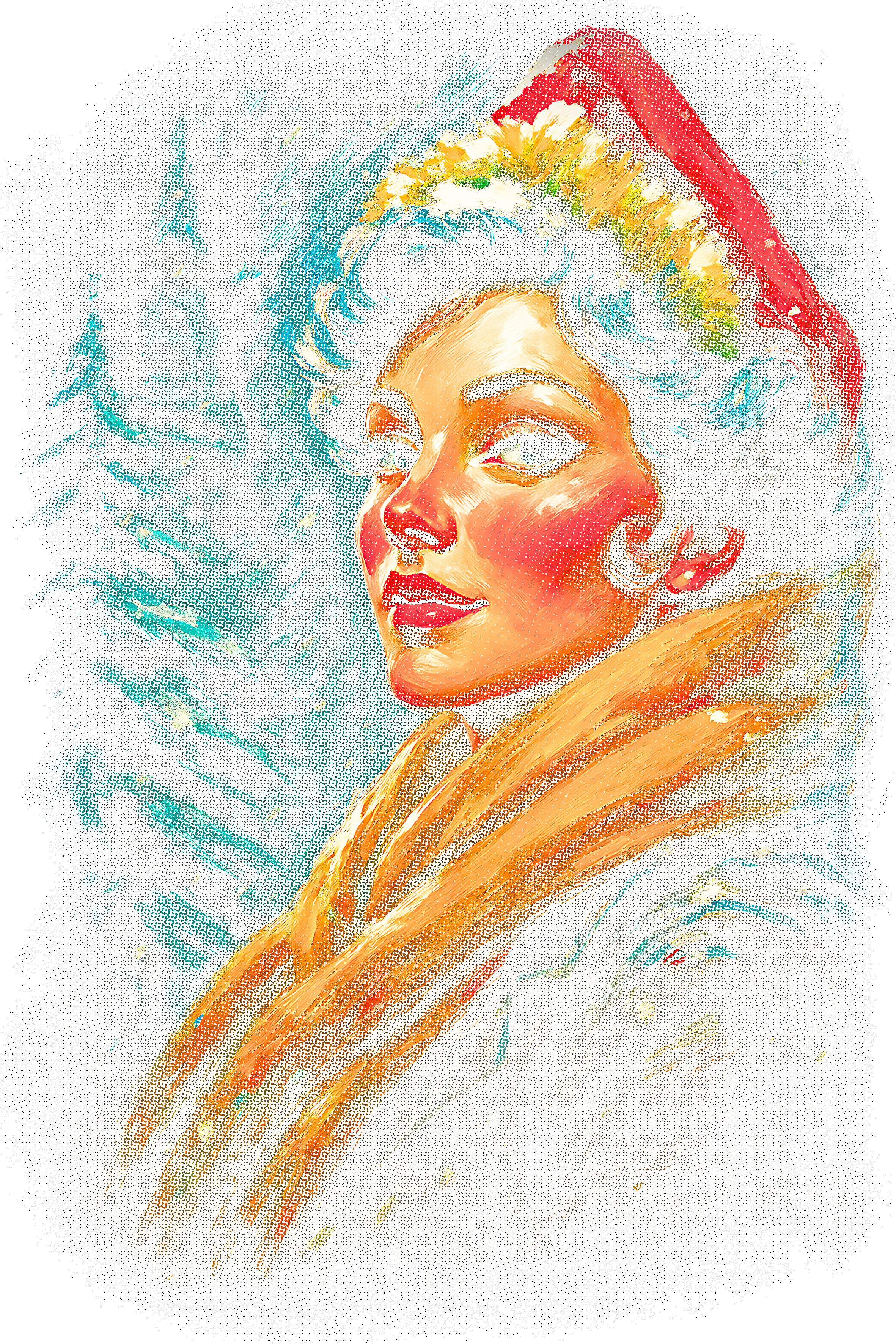 Christmas_3 "Halftone" (Black_Backround)