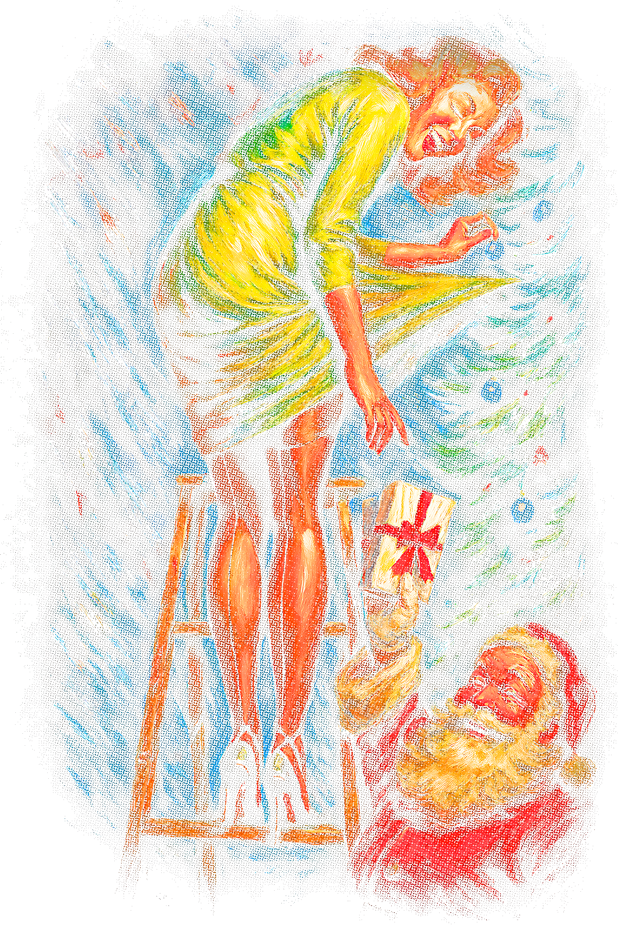 Christmas_1 "Halftone" (Black_Backround)