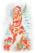 Christmas_14 "Halftone" (Black_Backround)