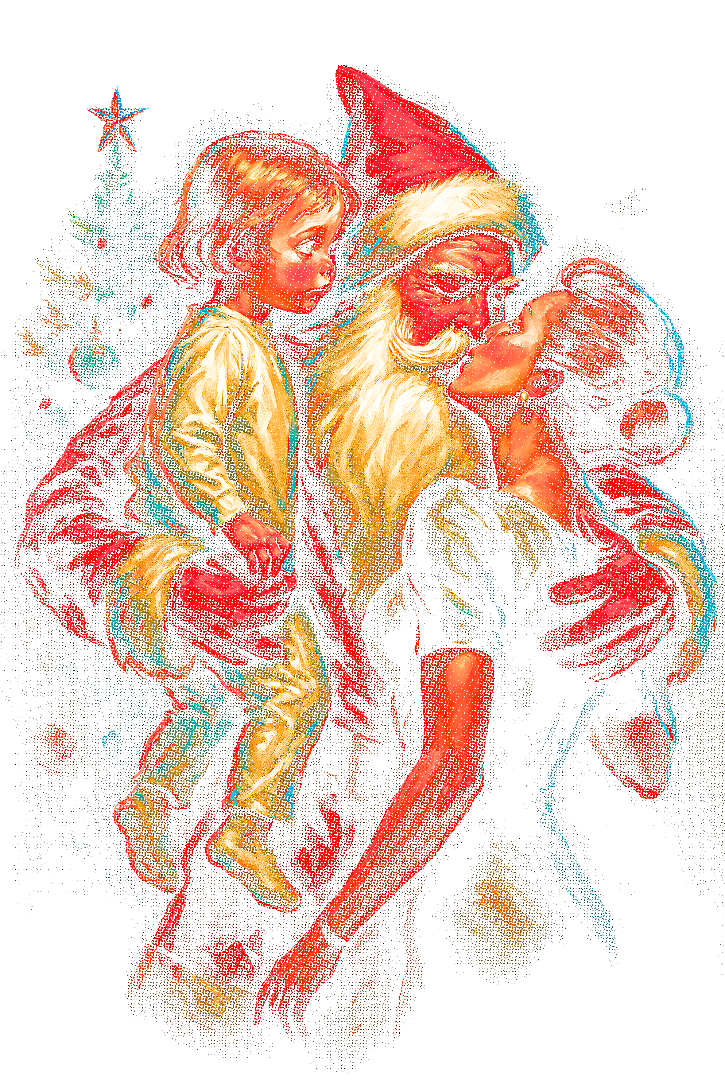 Christmas_18 "Halftone" (Black_Backround)
