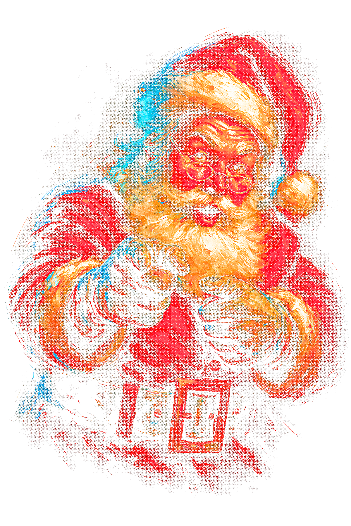 Christmas_19 "Halftone" (Black_Backround)