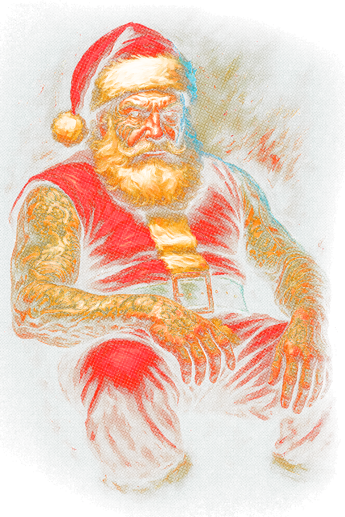 Christmas_2 "Halftone" (Black_Backround)