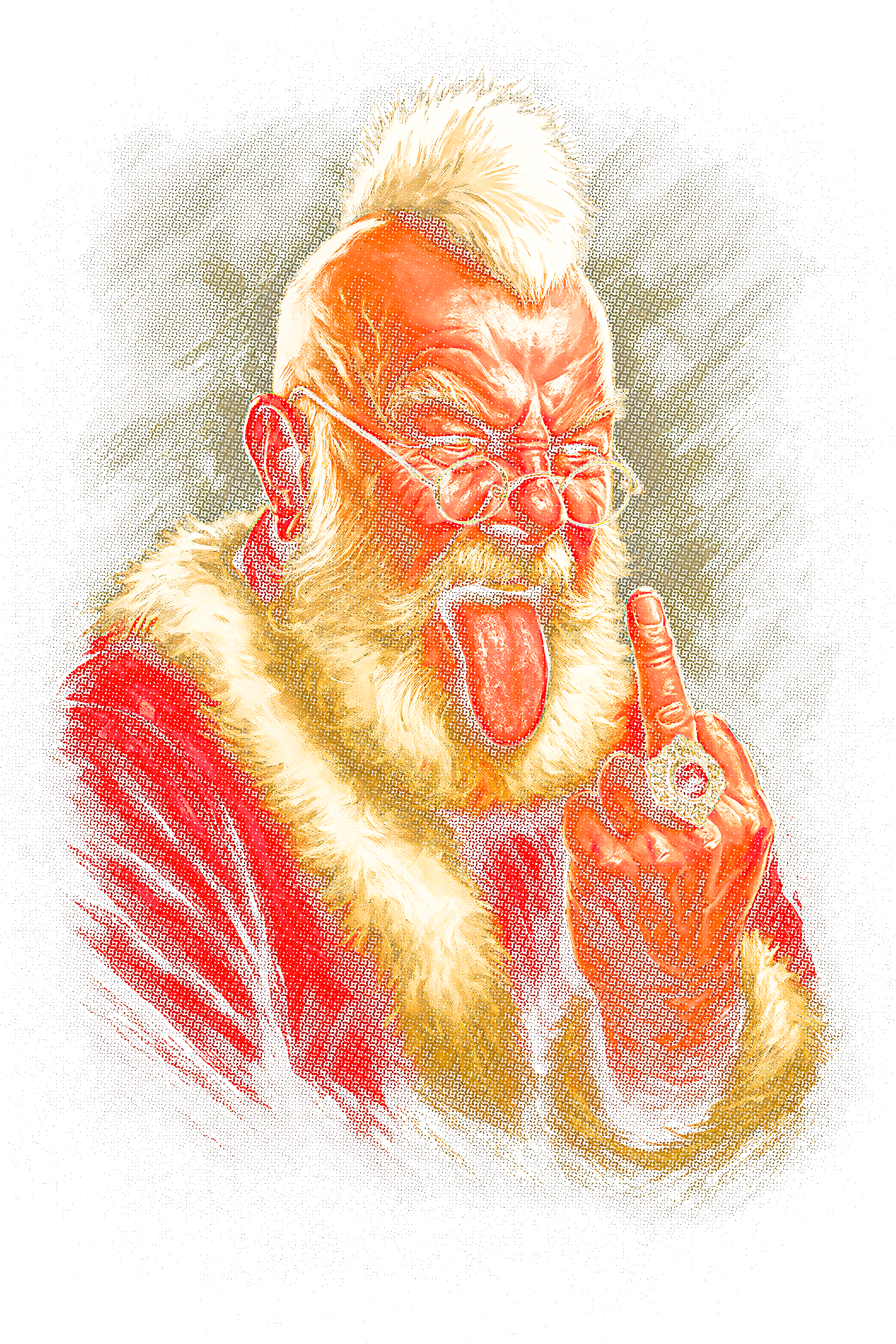 Christmas_5 "Halftone" (Black_Backround)