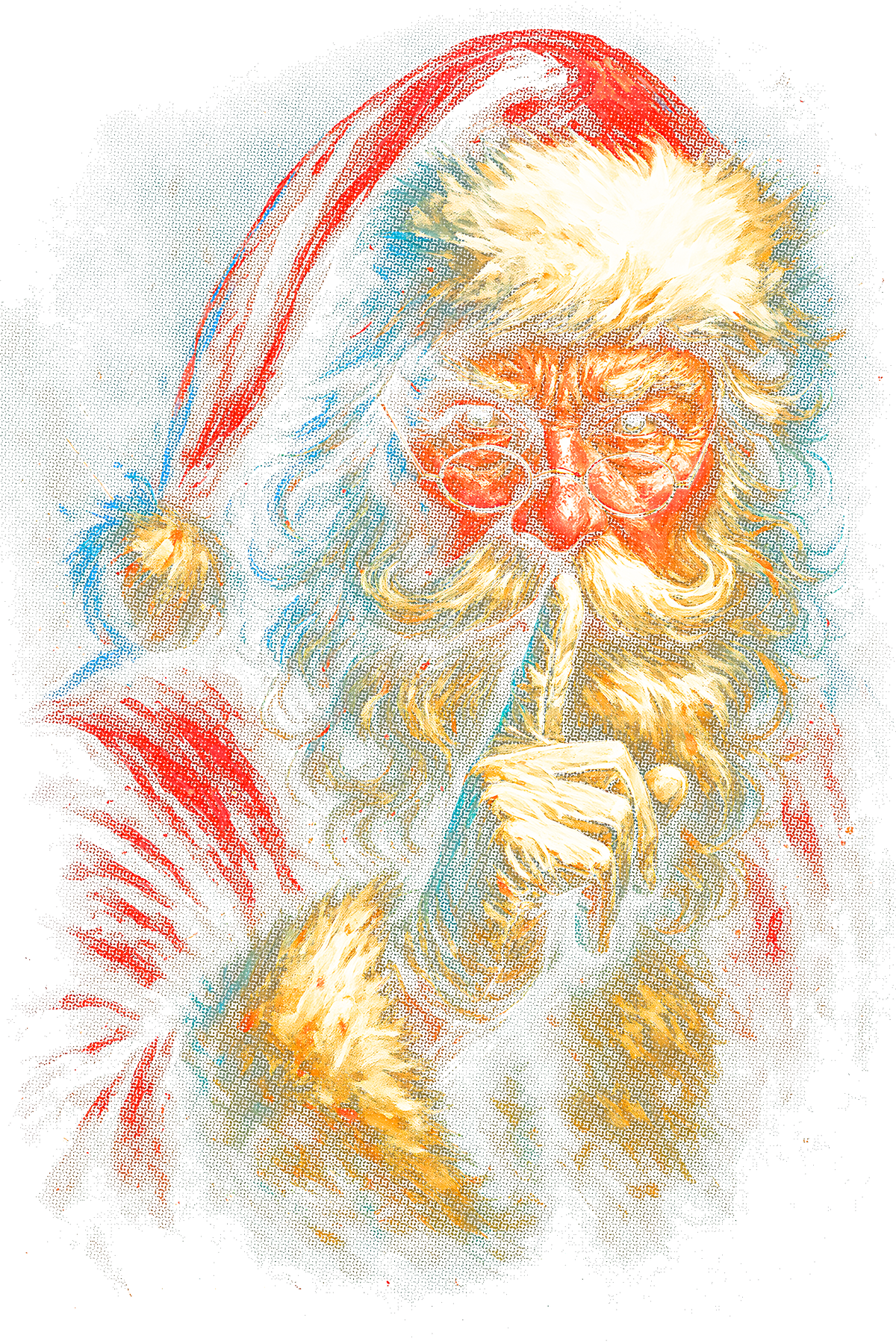 Christmas_4 "Halftone" (Black_Backround)