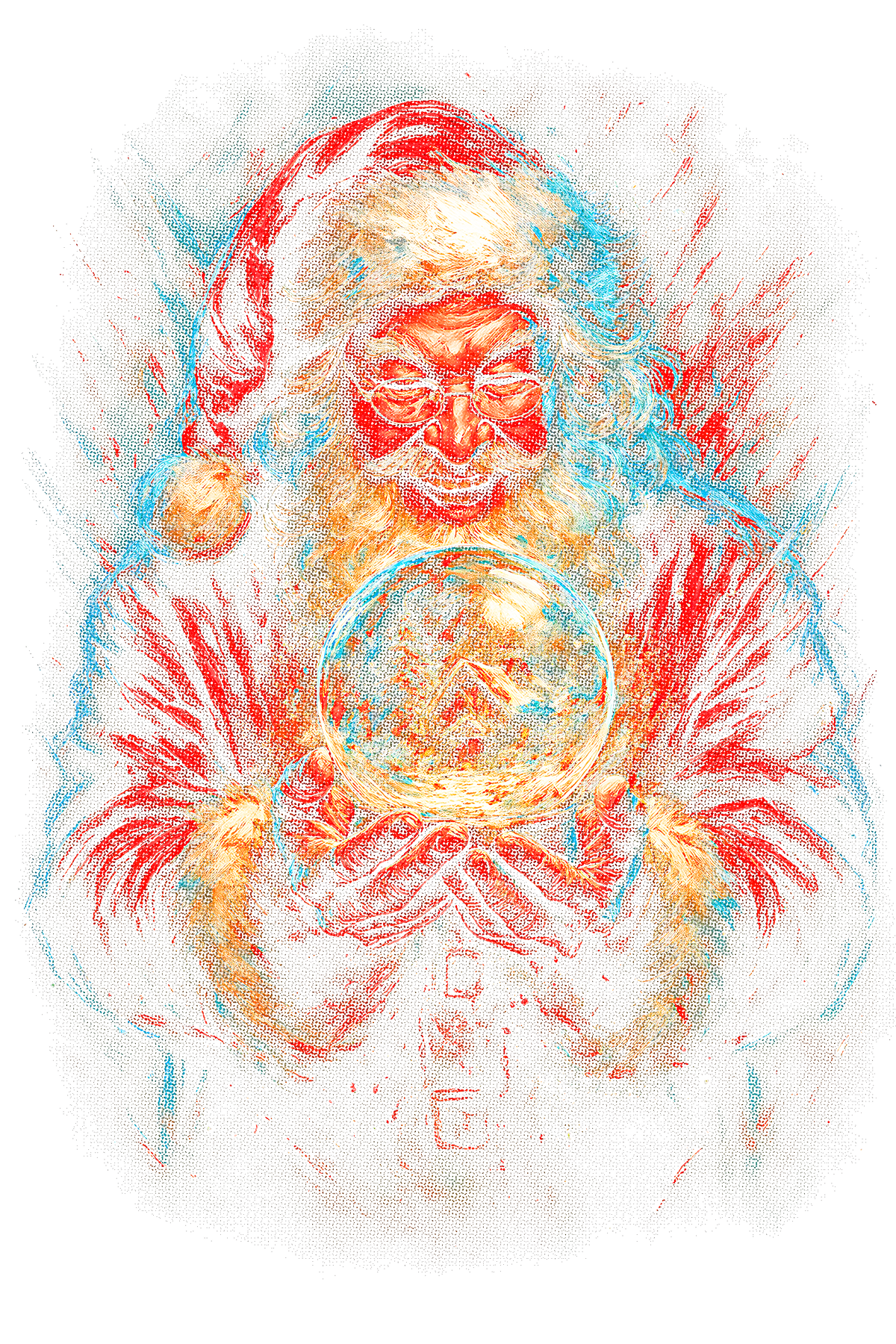 Christmas_8 "Halftone" (Black_Backround)