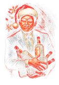 Christmas_10 "Halftone" (Black_Backround)