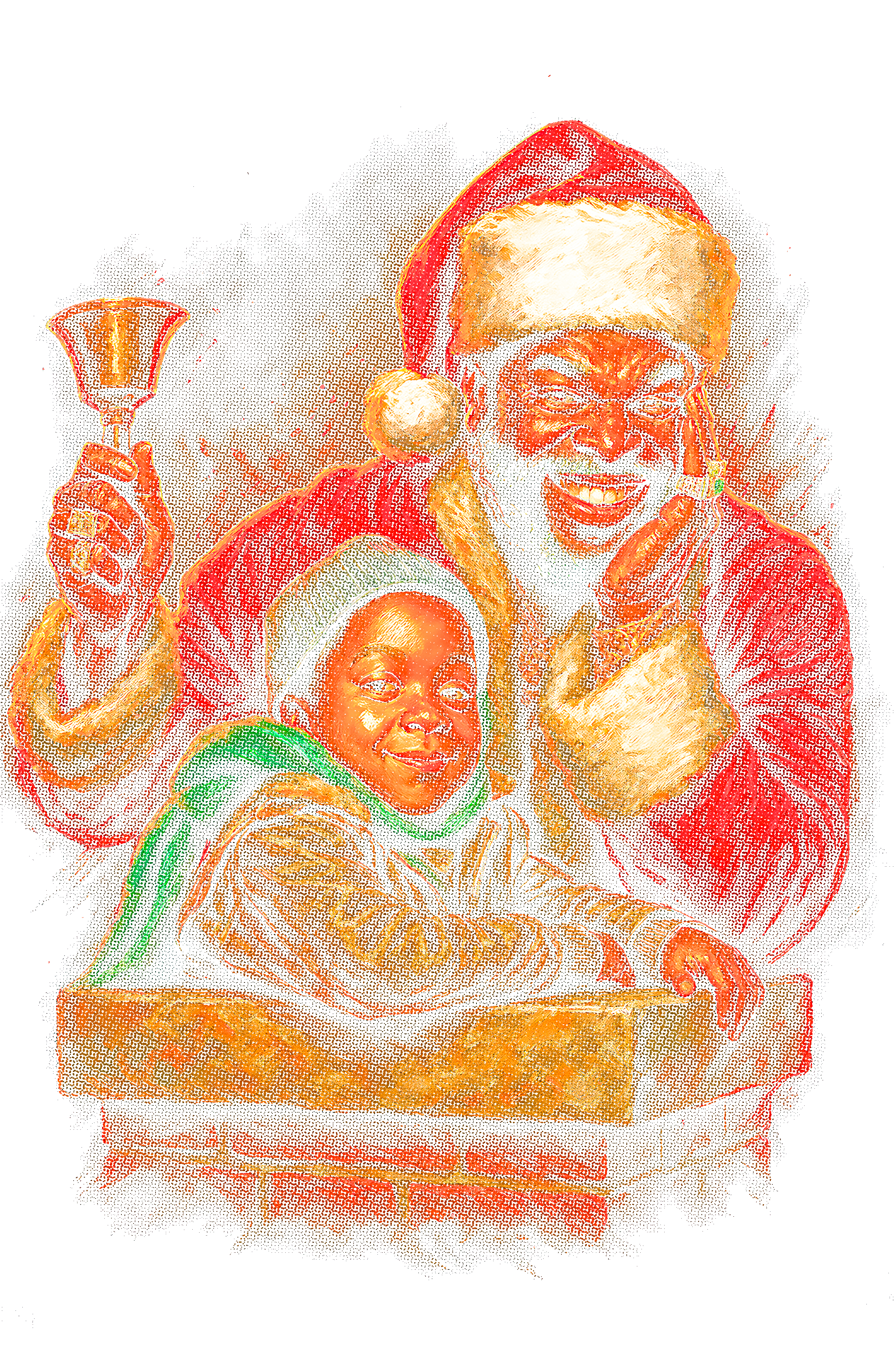 Christmas_15 "Halftone" (Black_Backround)