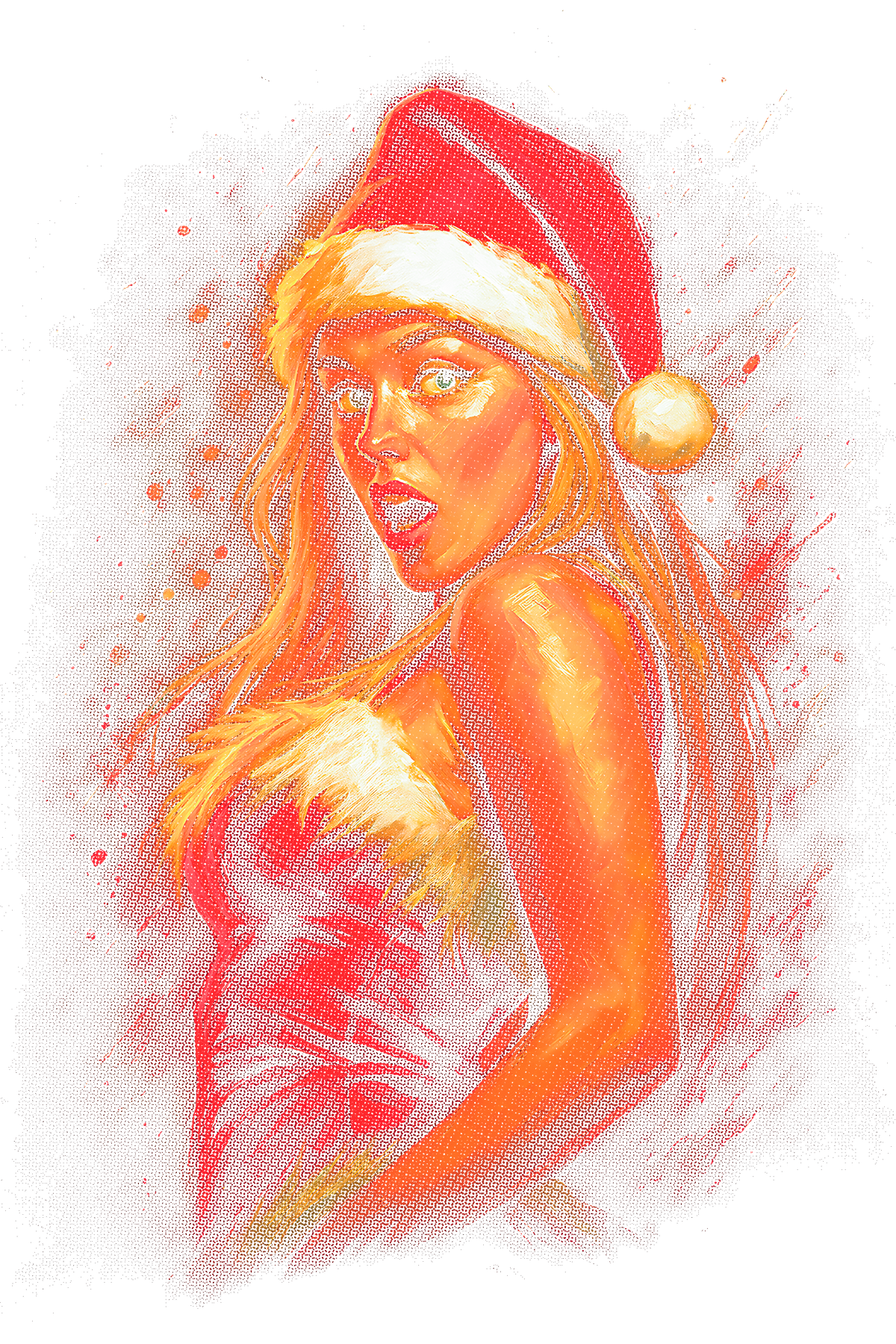 Christmas_28 "Halftone" (Black_Backround)
