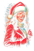 Christmas_30 "Halftone" (Black_Backround)