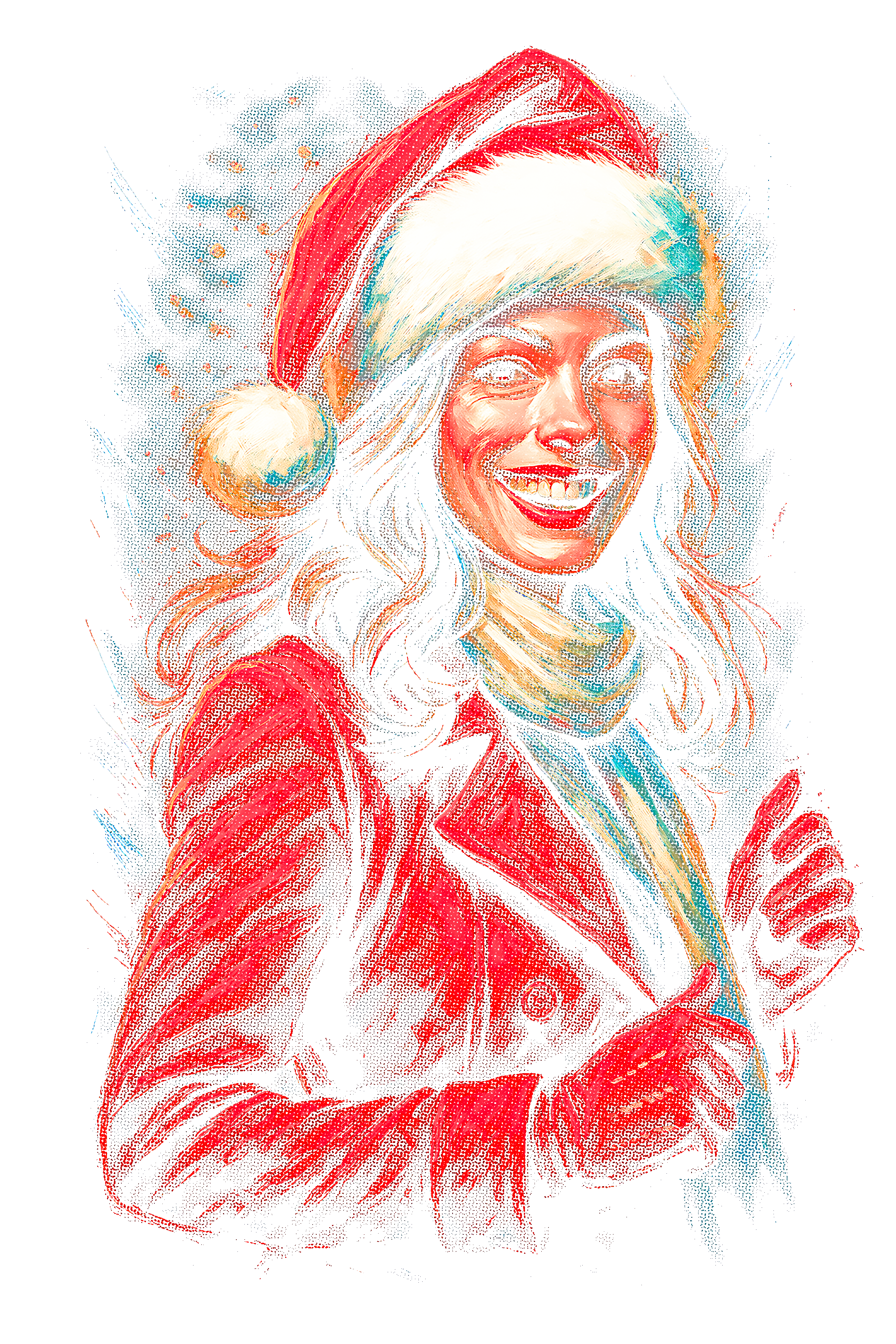 Christmas_30 "Halftone" (Black_Backround)