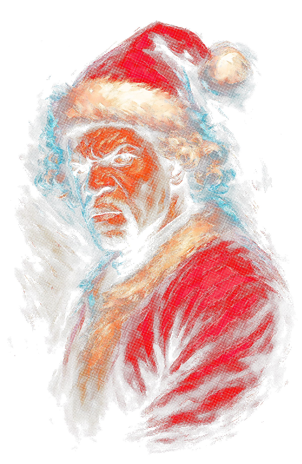 Christmas_29 "Halftone" (Black_Backround)