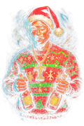 Christmas_23 "Halftone" (Black_Backround)