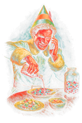 Christmas_26 "Halftone" (Black_Backround)