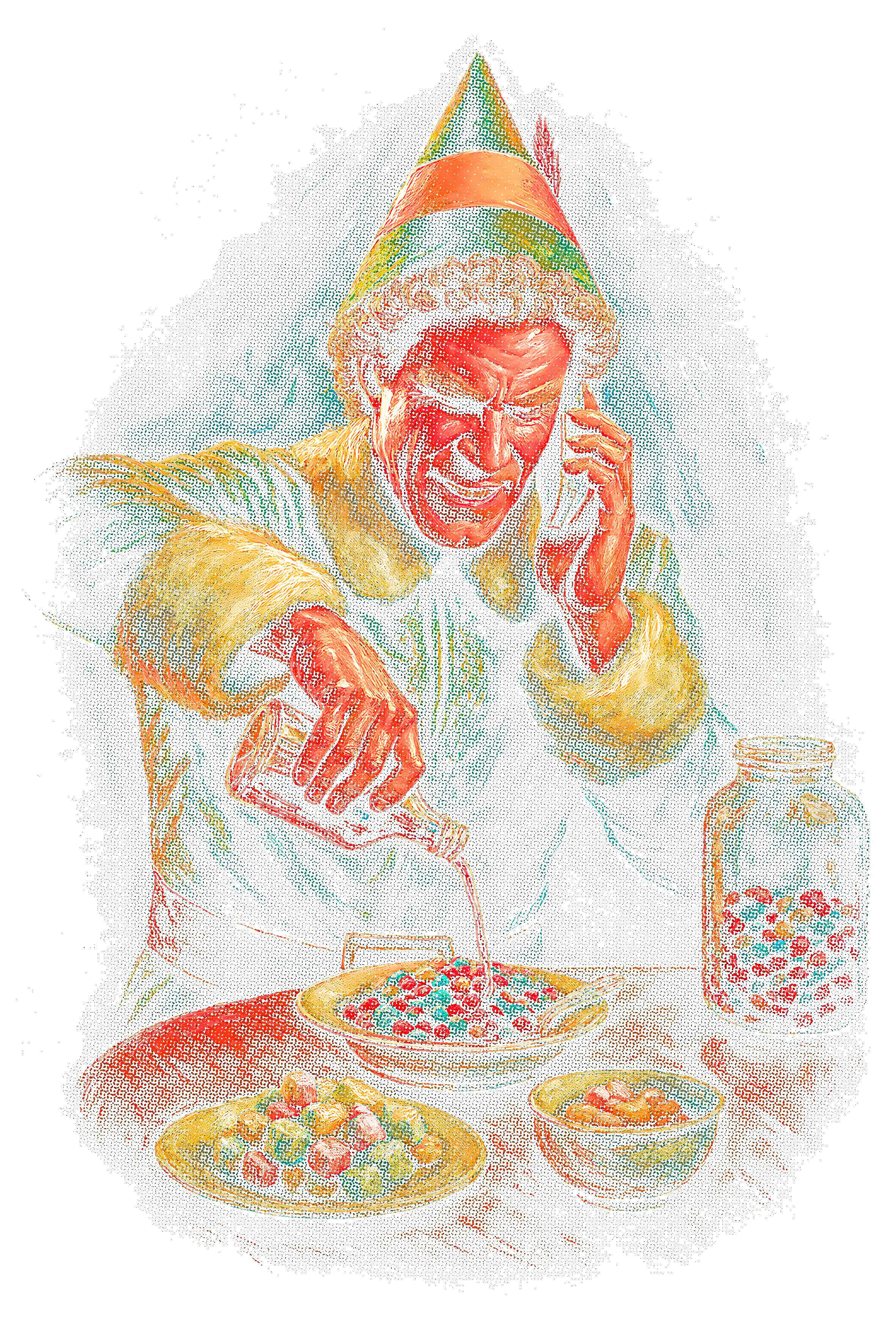 Christmas_26 "Halftone" (Black_Backround)