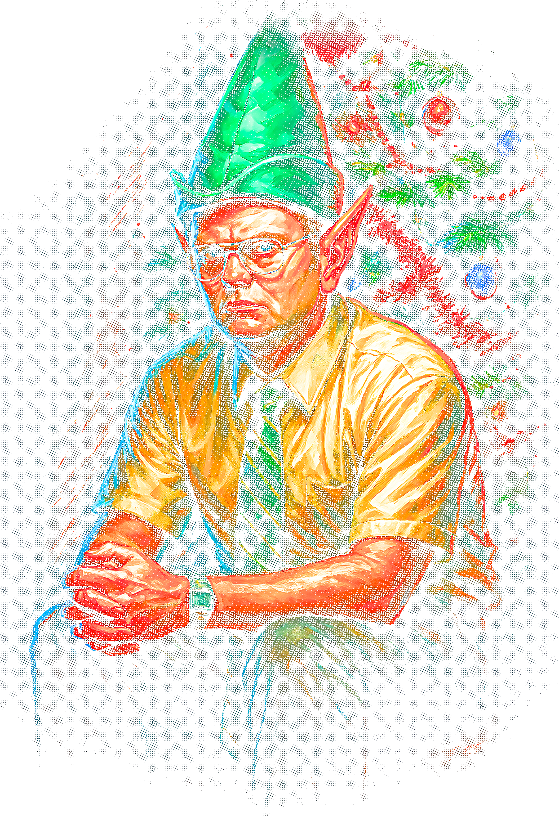 Christmas_25 "Halftone" (Black_Backround)