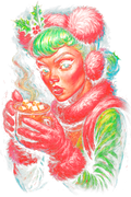 Christmas_36 "Halftone" (Black_Backround)