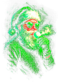 Christmas_35 "Halftone" (Black_Backround)