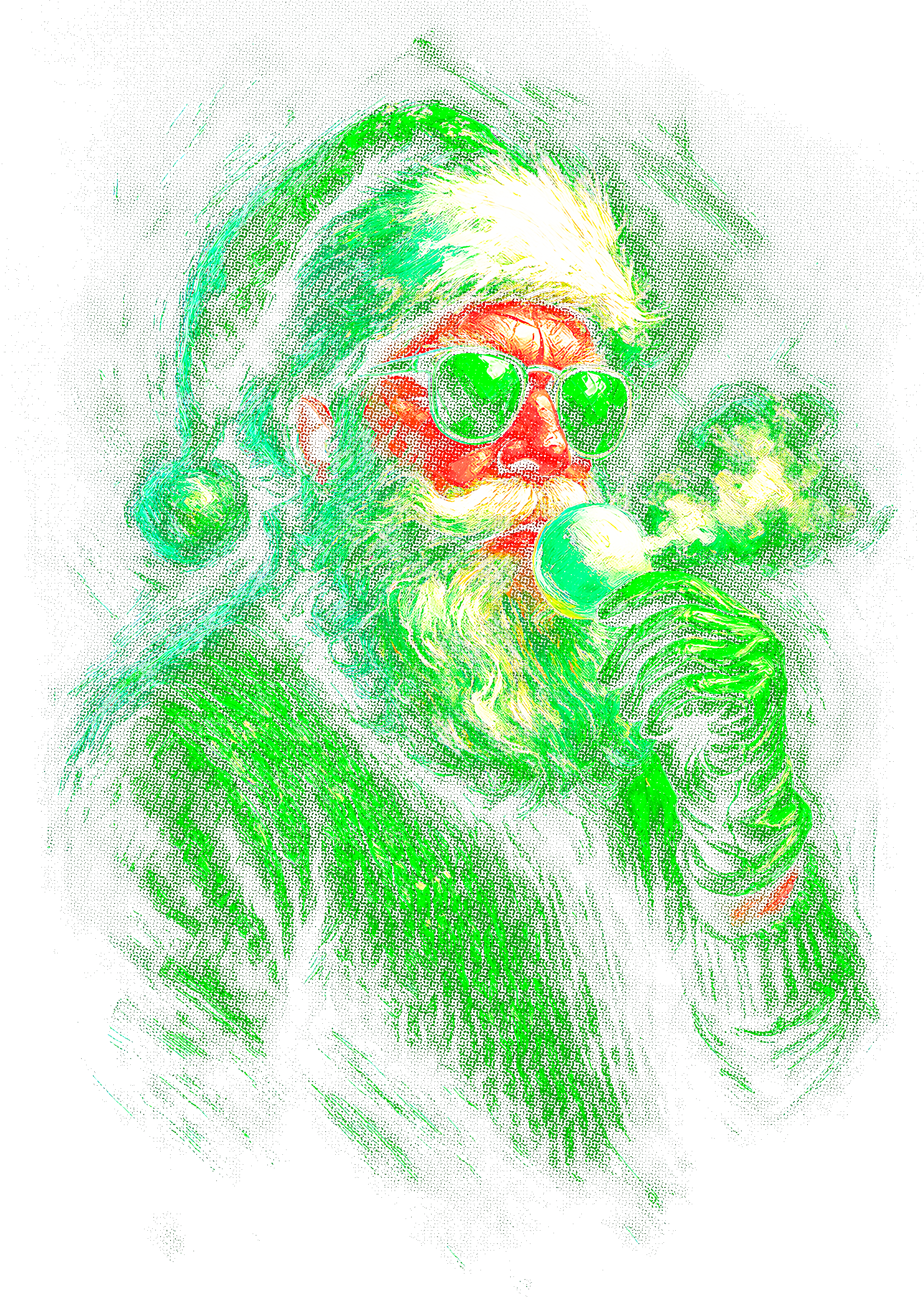 Christmas_35 "Halftone" (Black_Backround)