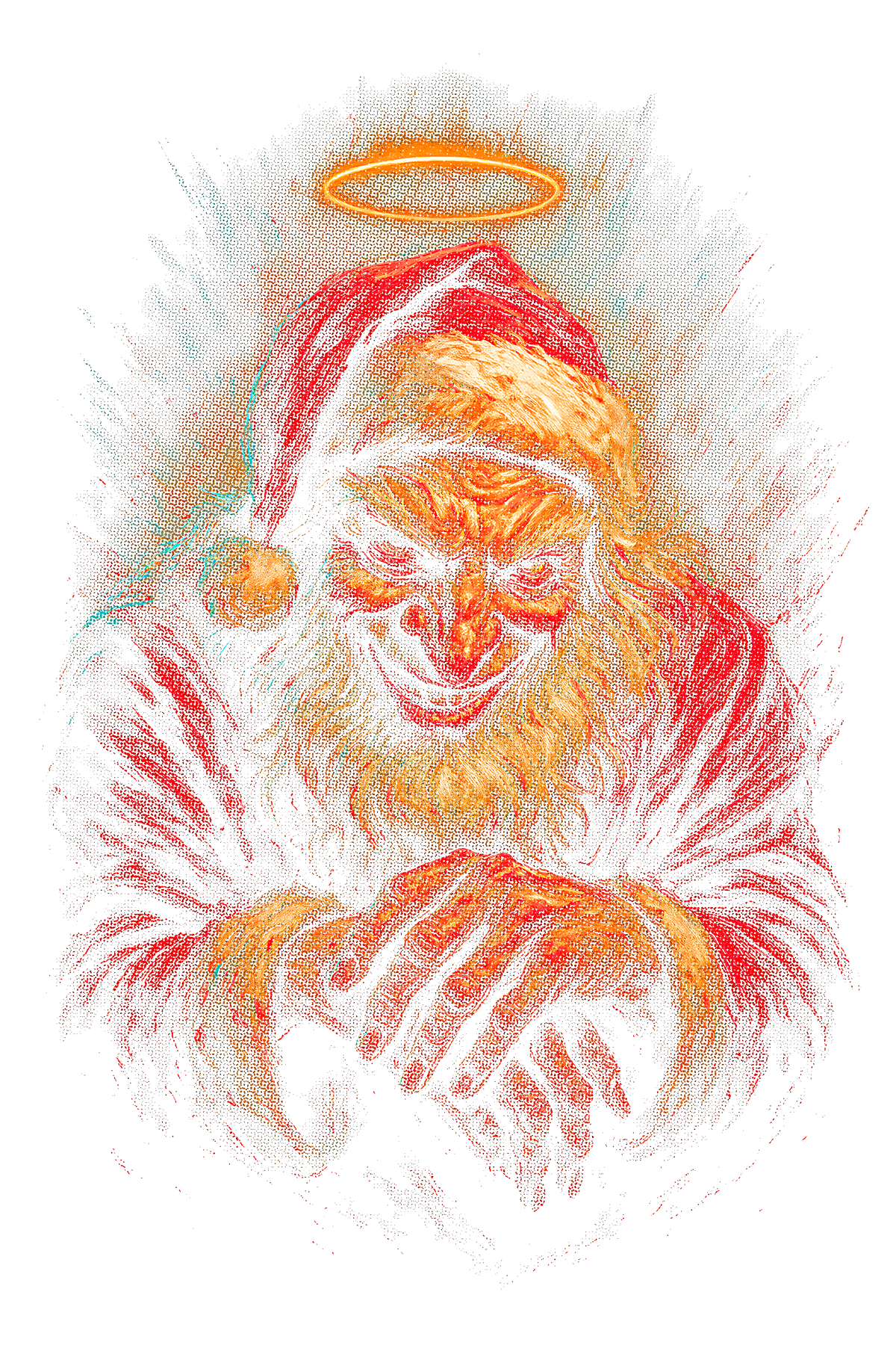 Christmas_40 "Halftone" (Black_Backround)