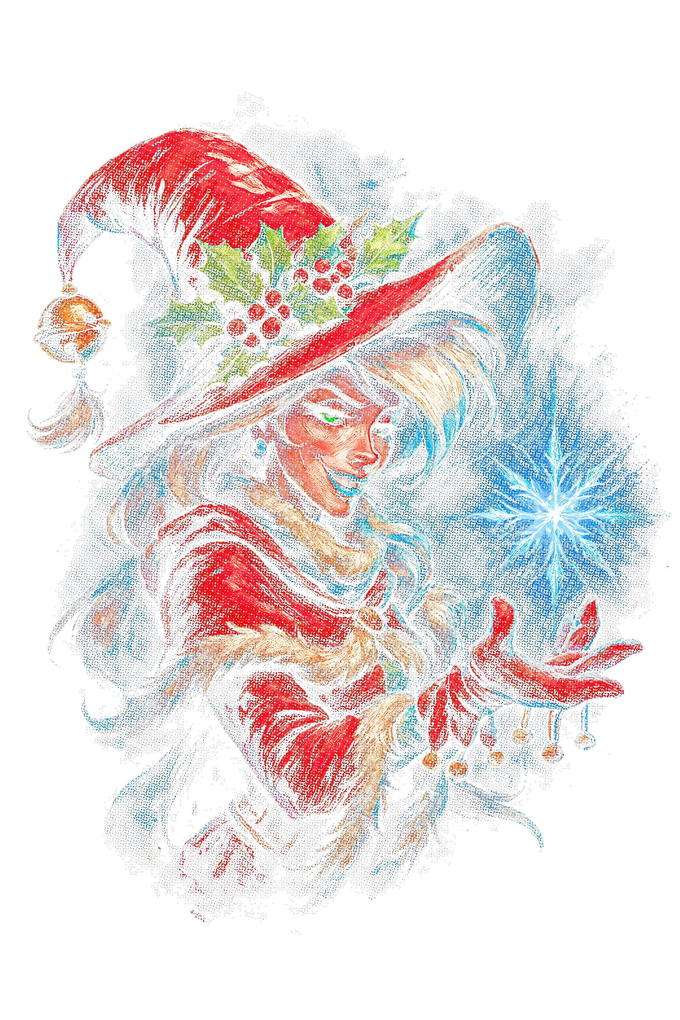 Christmas_50 "Halftone" (Black_Backround)