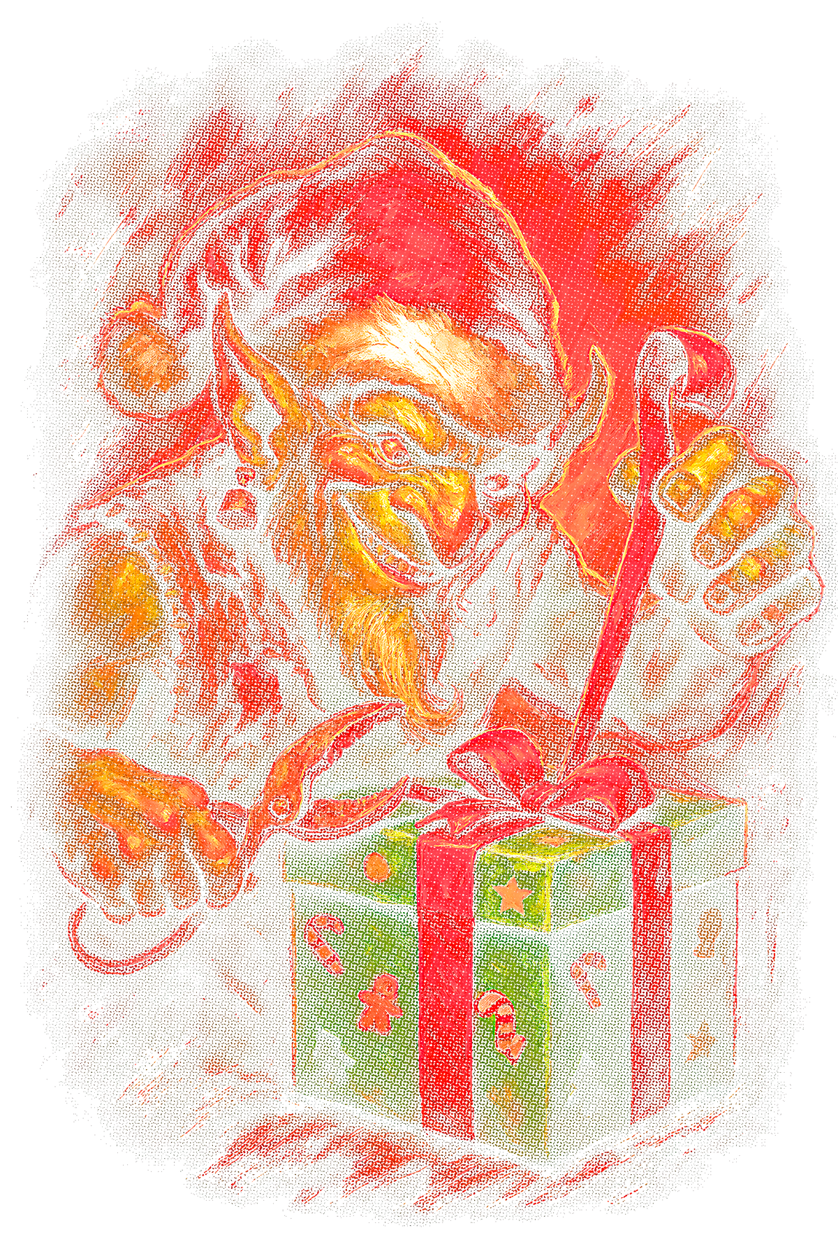 Christmas_43 "Halftone" (Black_Backround)
