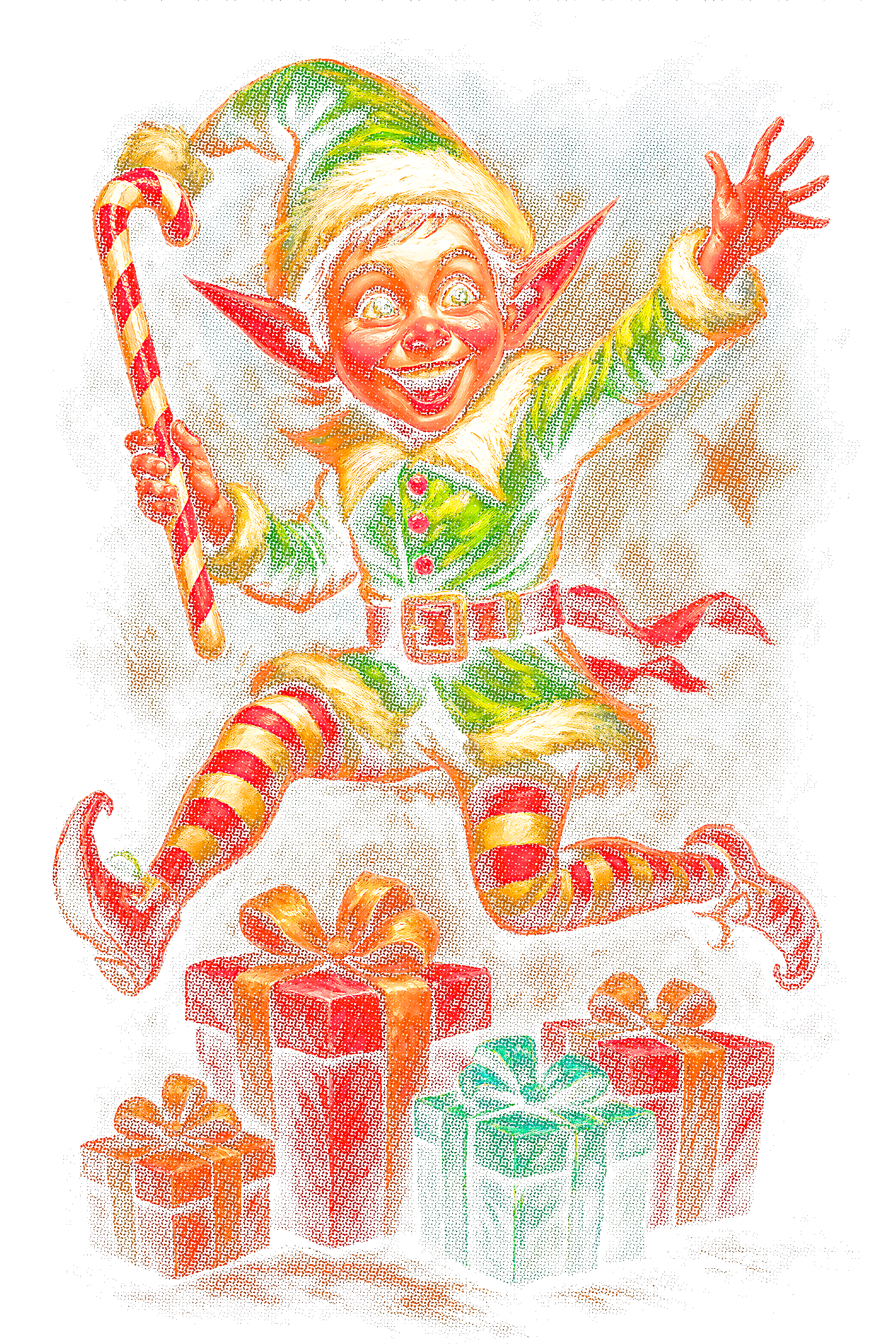 Christmas_48 "Halftone" (Black_Backround)