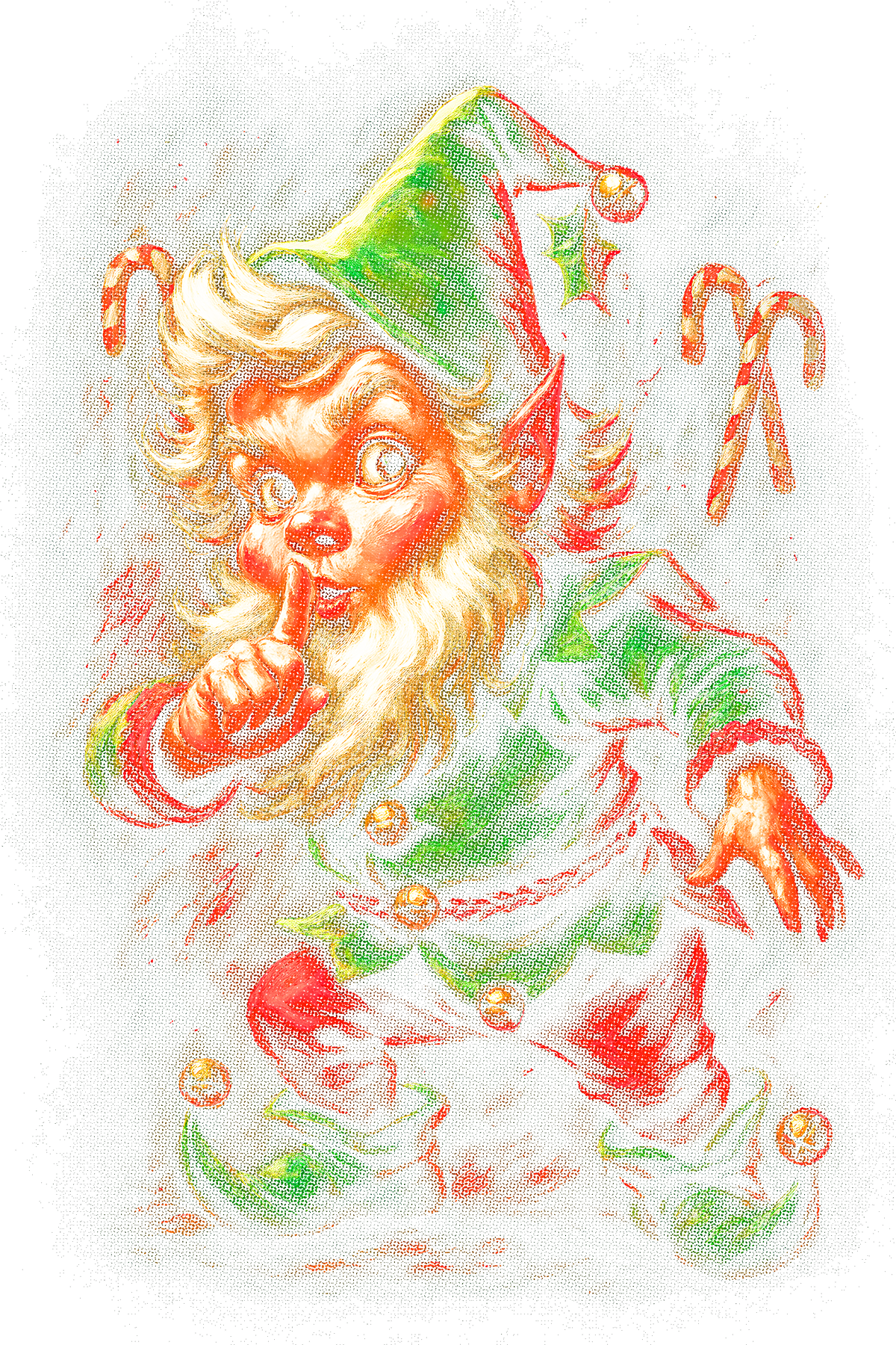 Christmas_42 "Halftone" (Black_Backround)