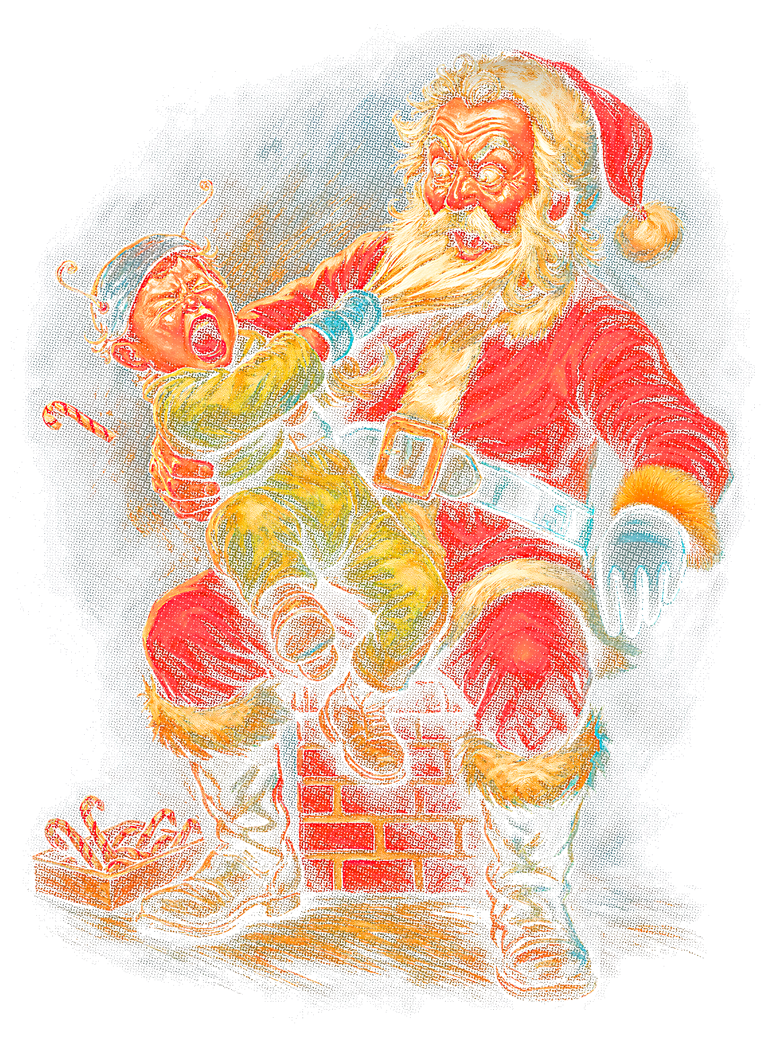 Christmas_41 "Halftone" (Black_Backround)