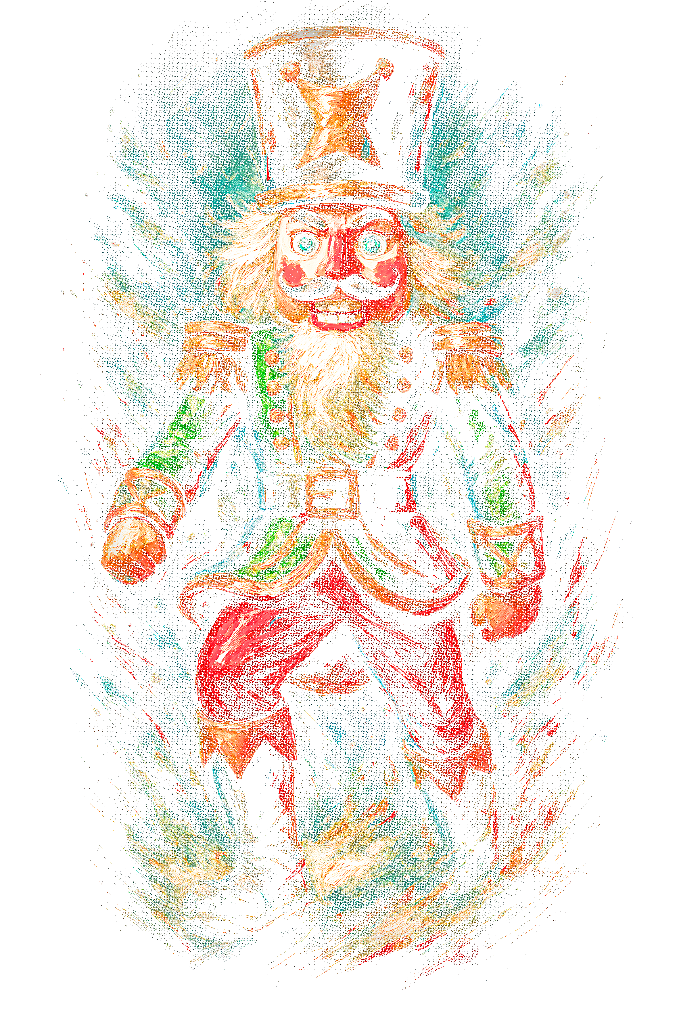 Christmas_56 "Halftone" (Black_Backround)