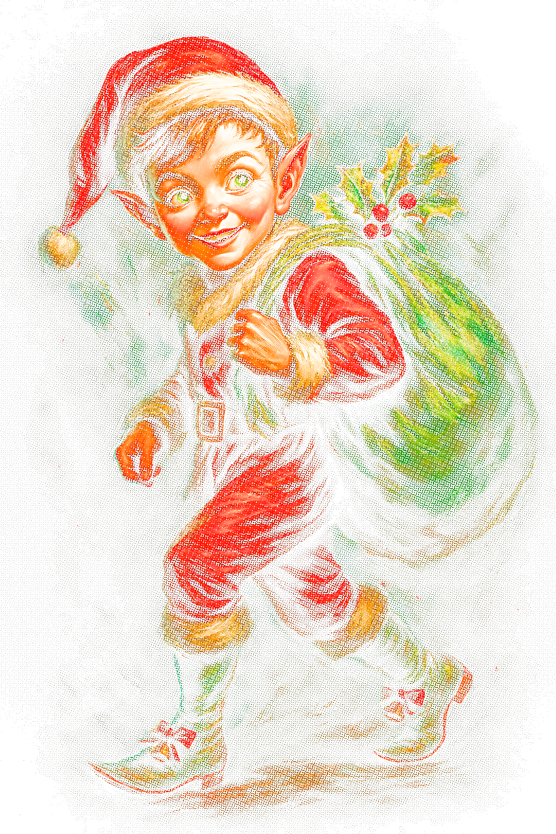Christmas_53 "Halftone" (Black_Backround)