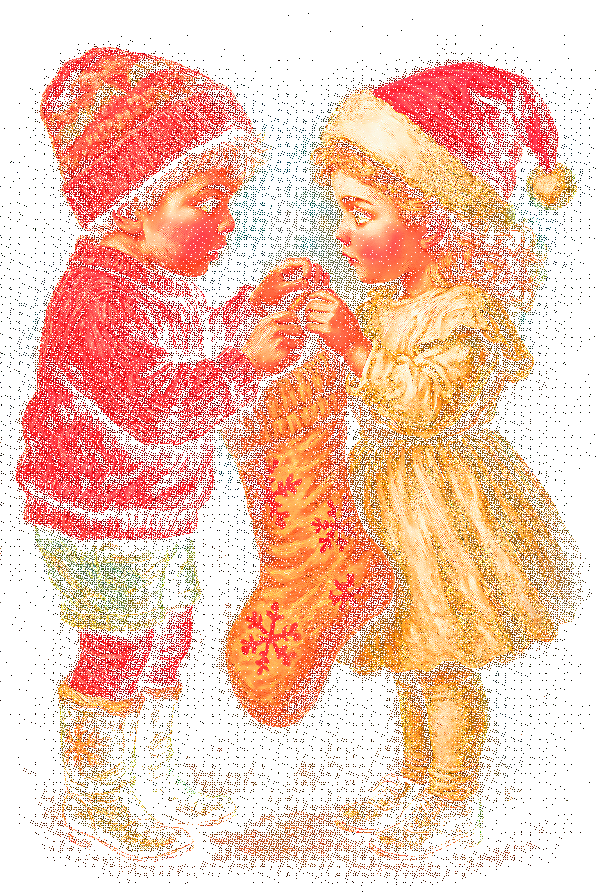 Christmas_51 "Halftone" (Black_Backround)