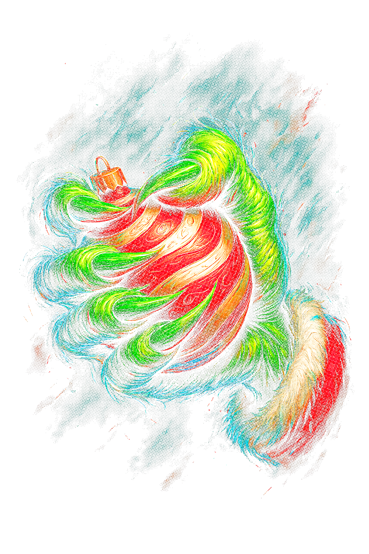 Christmas_59 "Halftone" (Black_Backround)