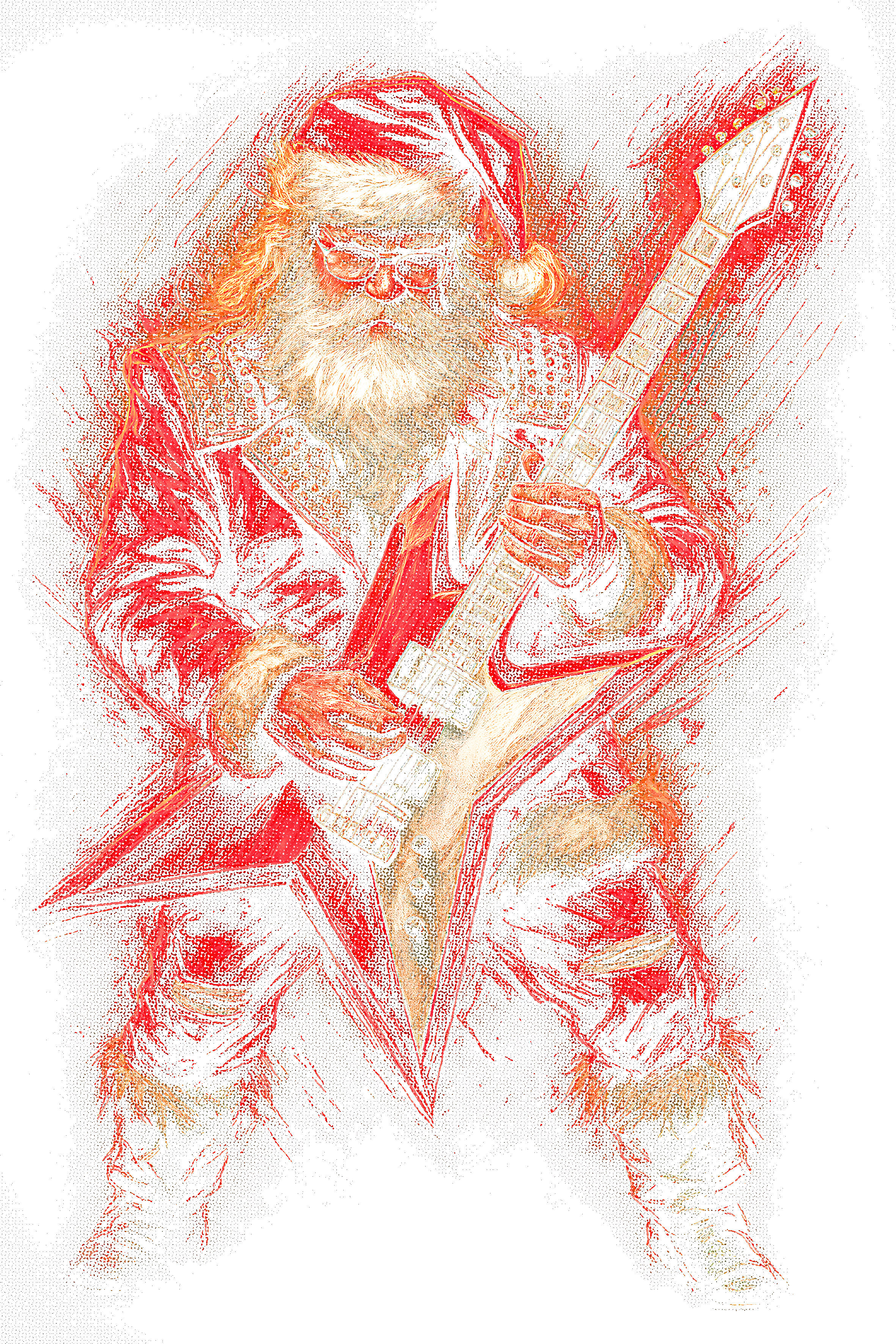 Christmas_62 "Halftone" (Black_Backround)