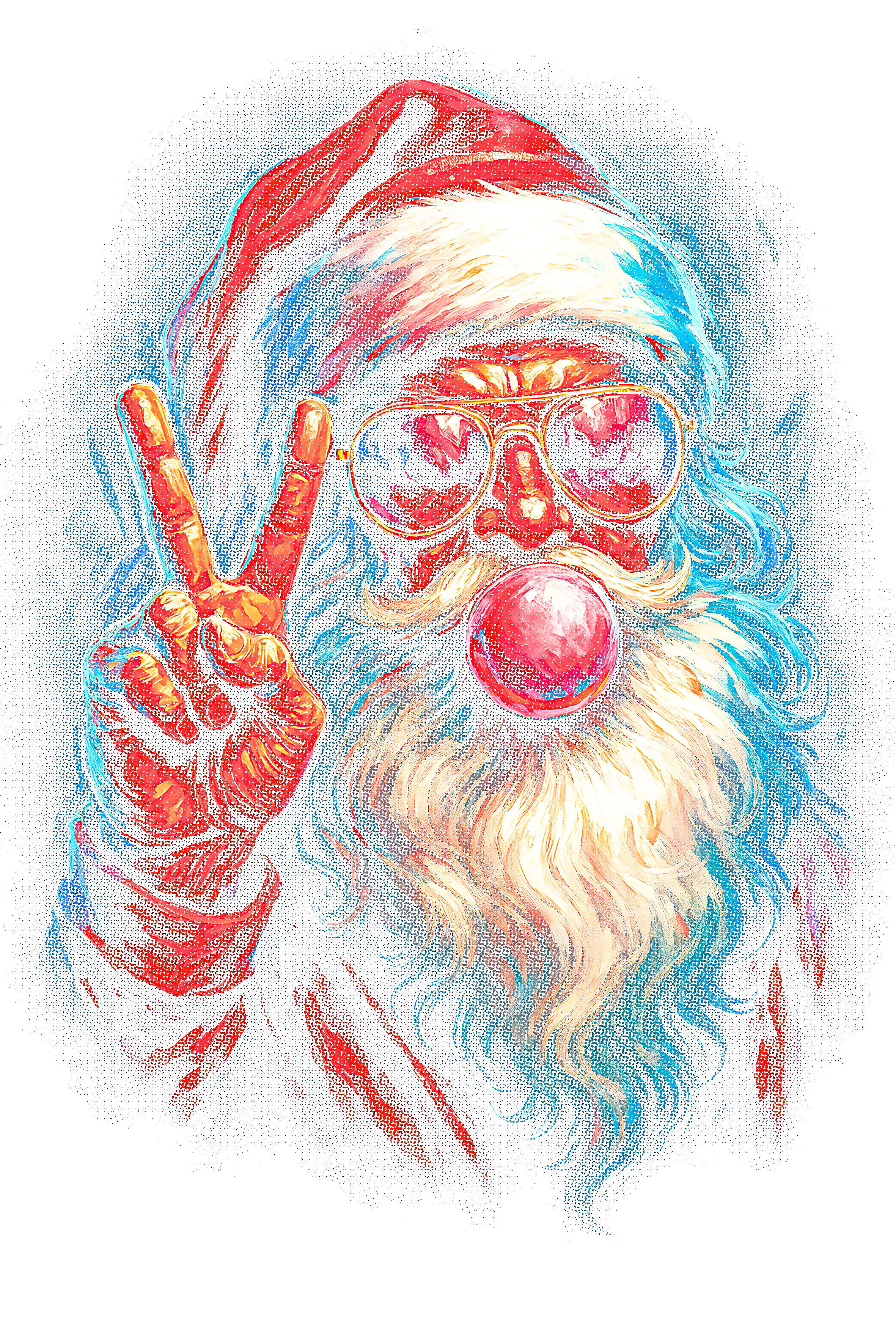 Christmas_64 "Halftone" (Black_Backround)