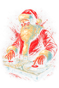 Christmas_61 "Halftone" (Black_Backround)