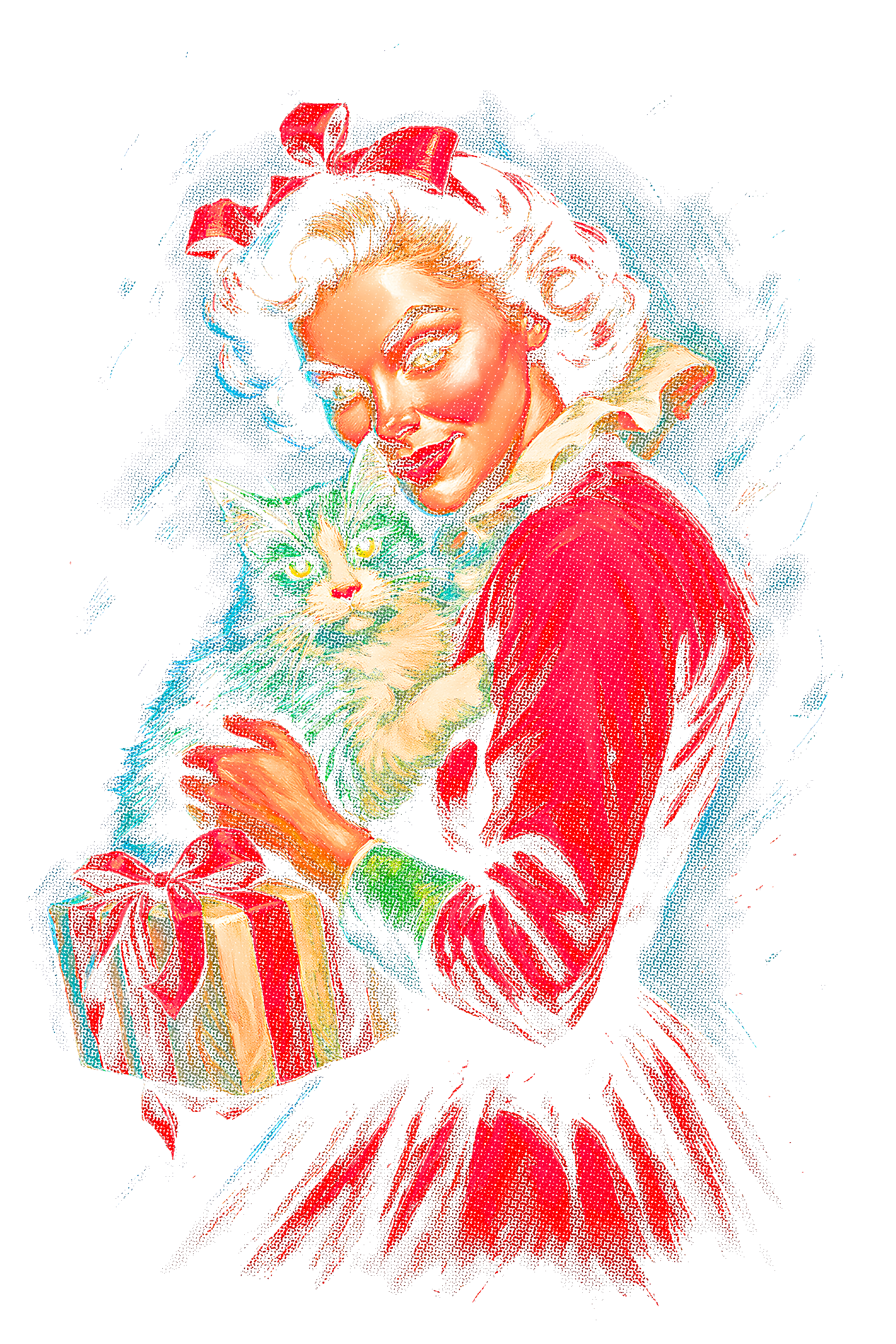 Christmas_68 "Halftone" (Black_Backround)
