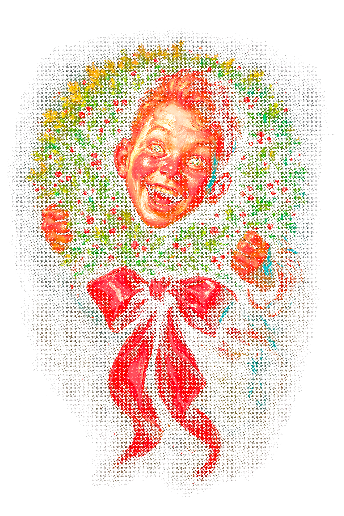 Christmas_67 "Halftone" (Black_Backround)