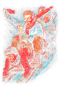 Christmas_71 "Halftone" (Black_Backround)
