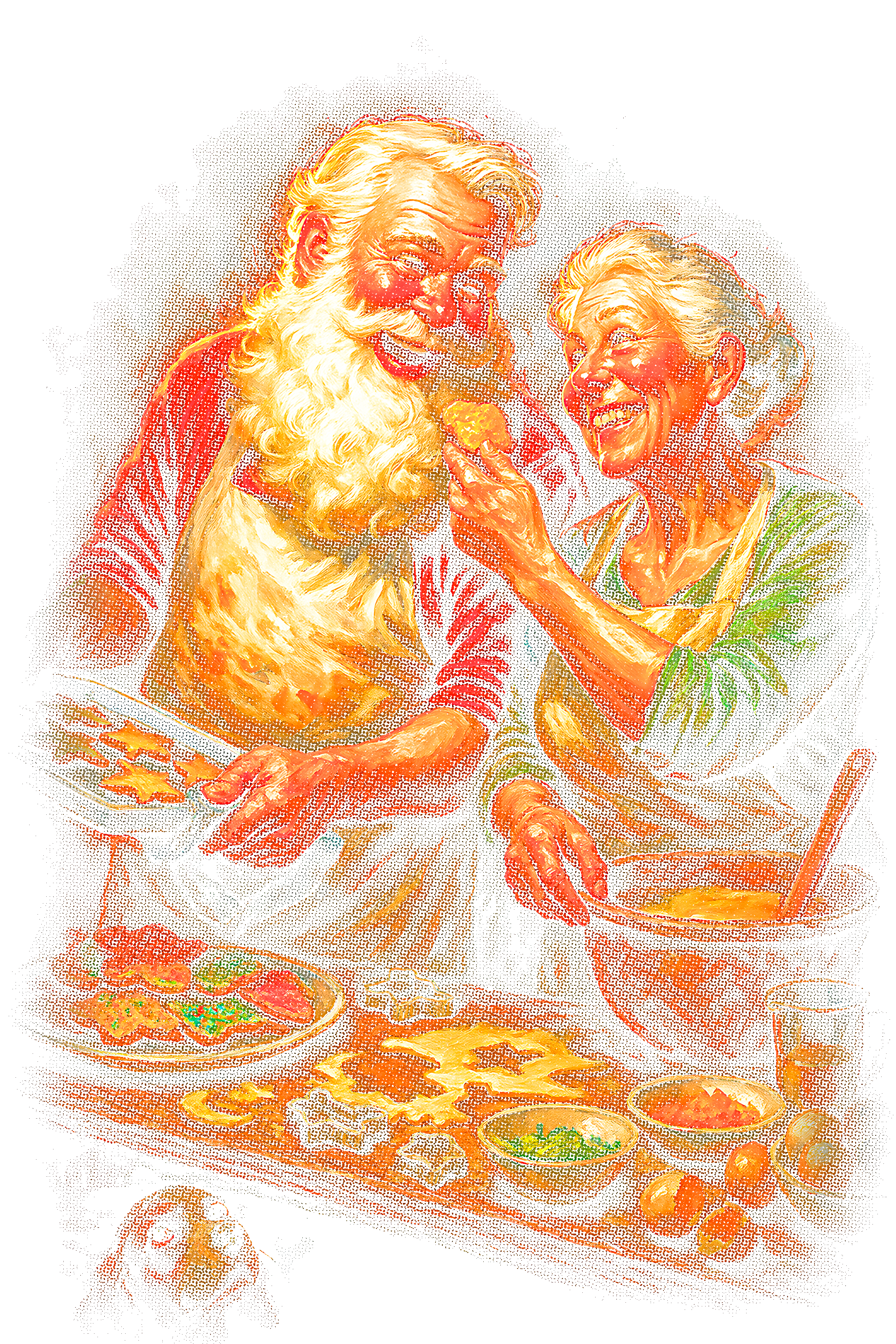 Christmas_75 "Halftone" (Black_Backround)