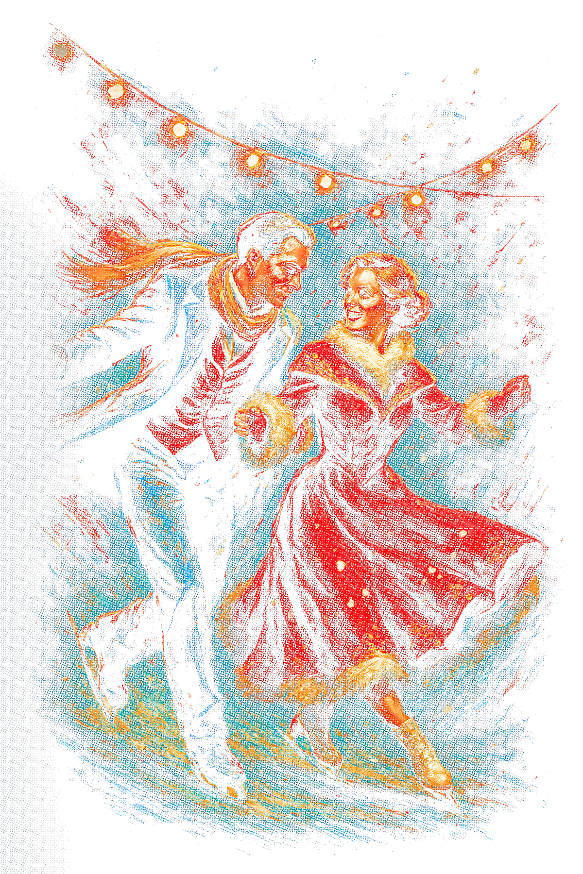 Christmas_77 "Halftone" (Black_Backround)