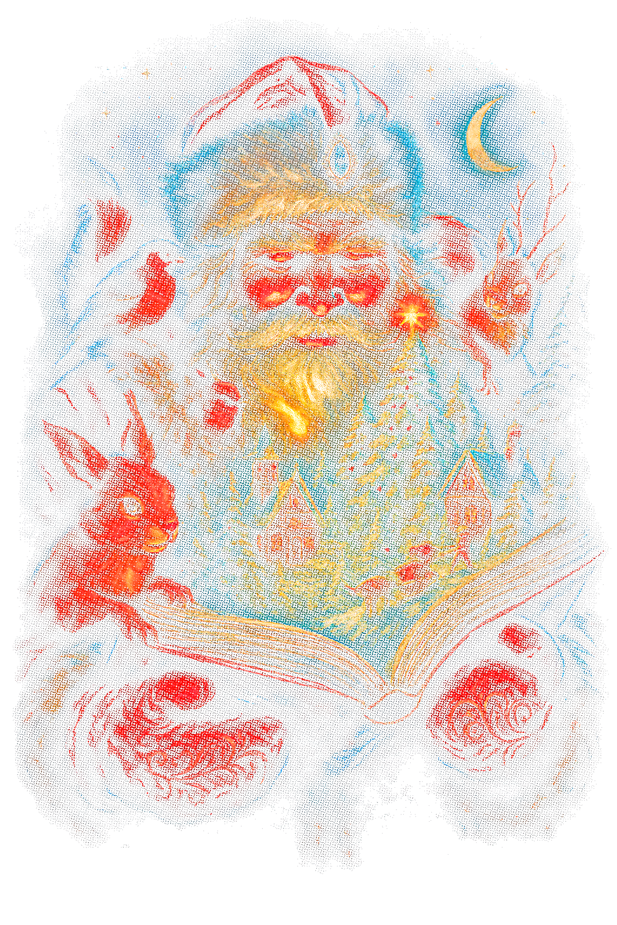 Christmas_72 "Halftone" (Black_Backround)