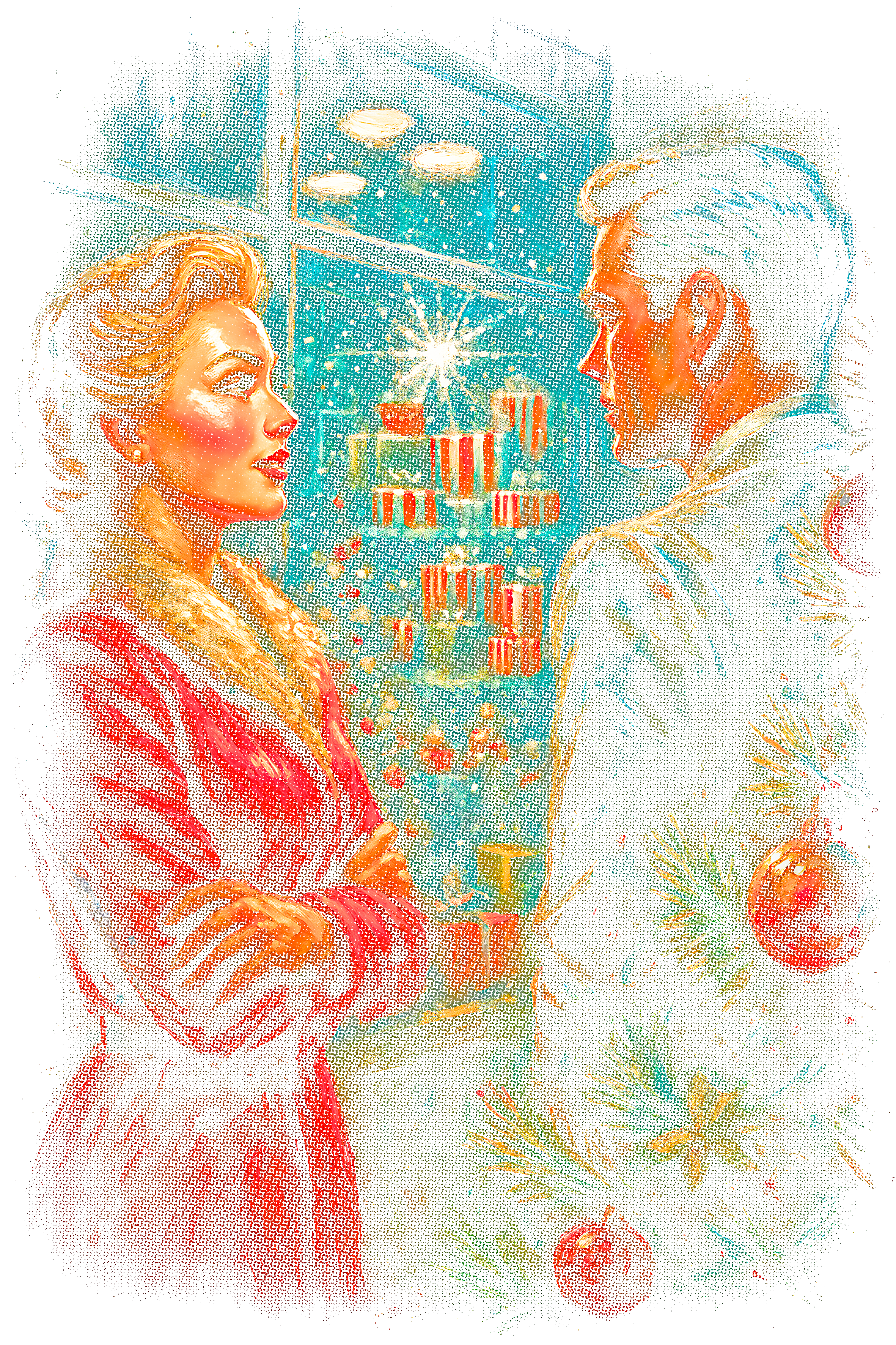 Christmas_81 "Halftone" (Black_Backround)