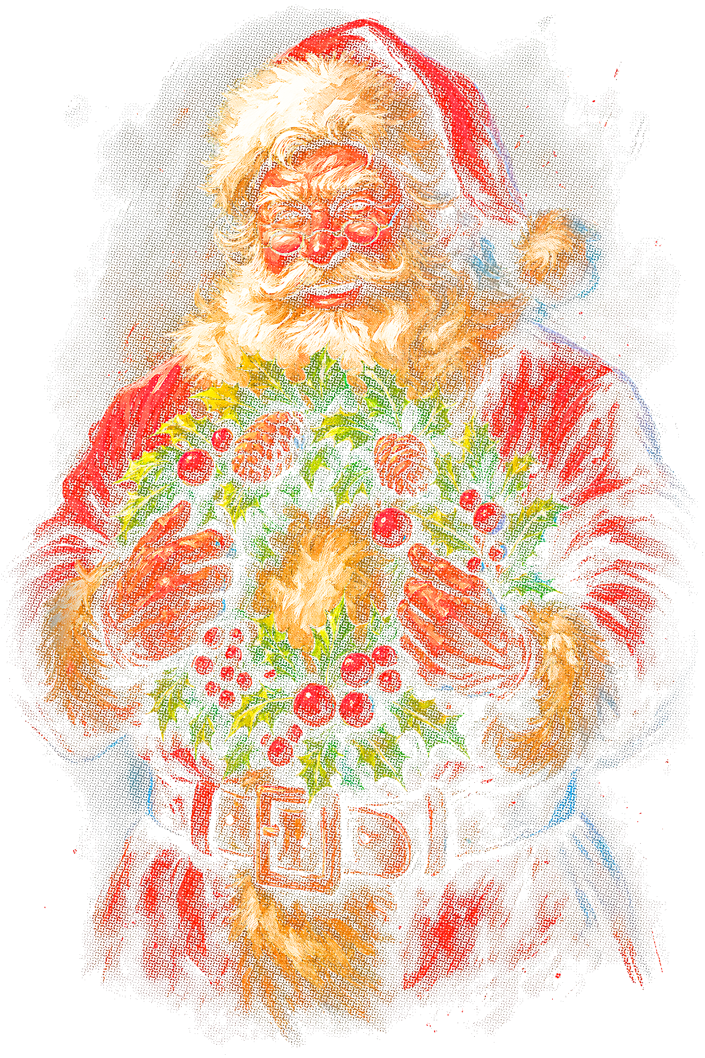 Christmas_83 "Halftone" (Black_Backround)