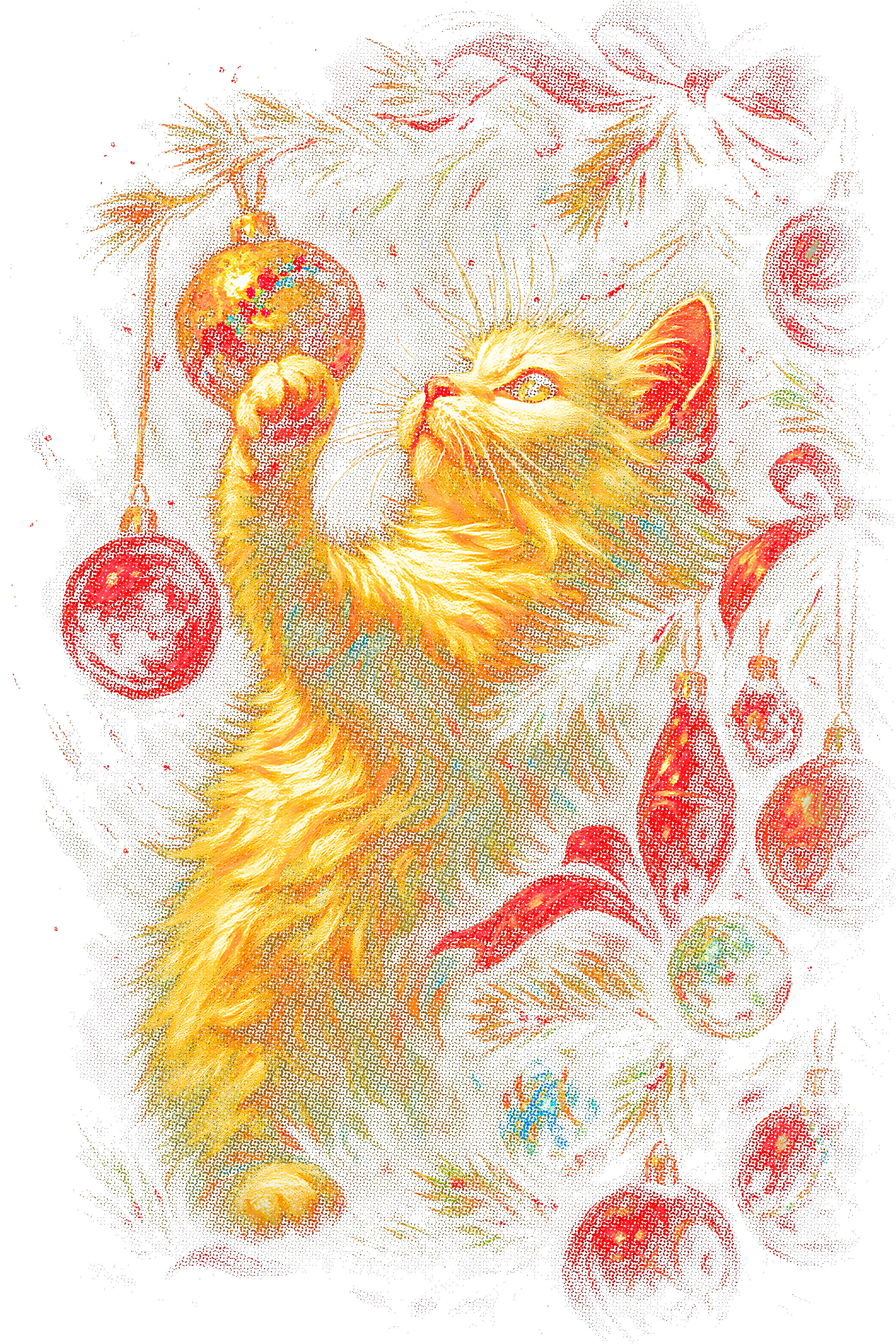 Christmas_85 "Halftone" (Black_Backround)