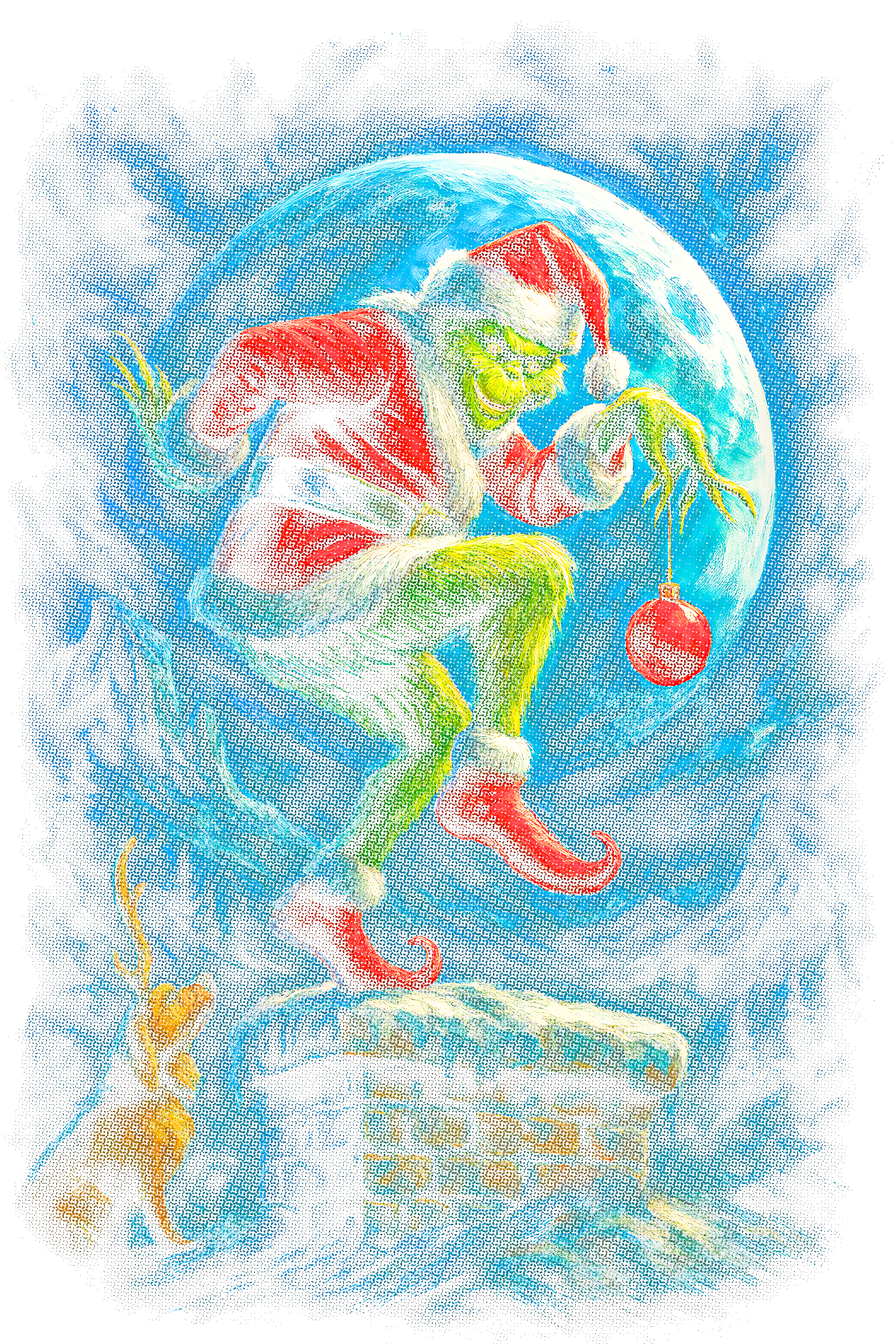 Christmas_80 "Halftone" (Black_Backround)