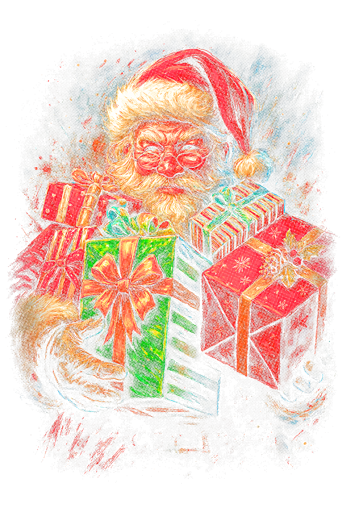 Christmas_86 "Halftone" (Black_Backround)
