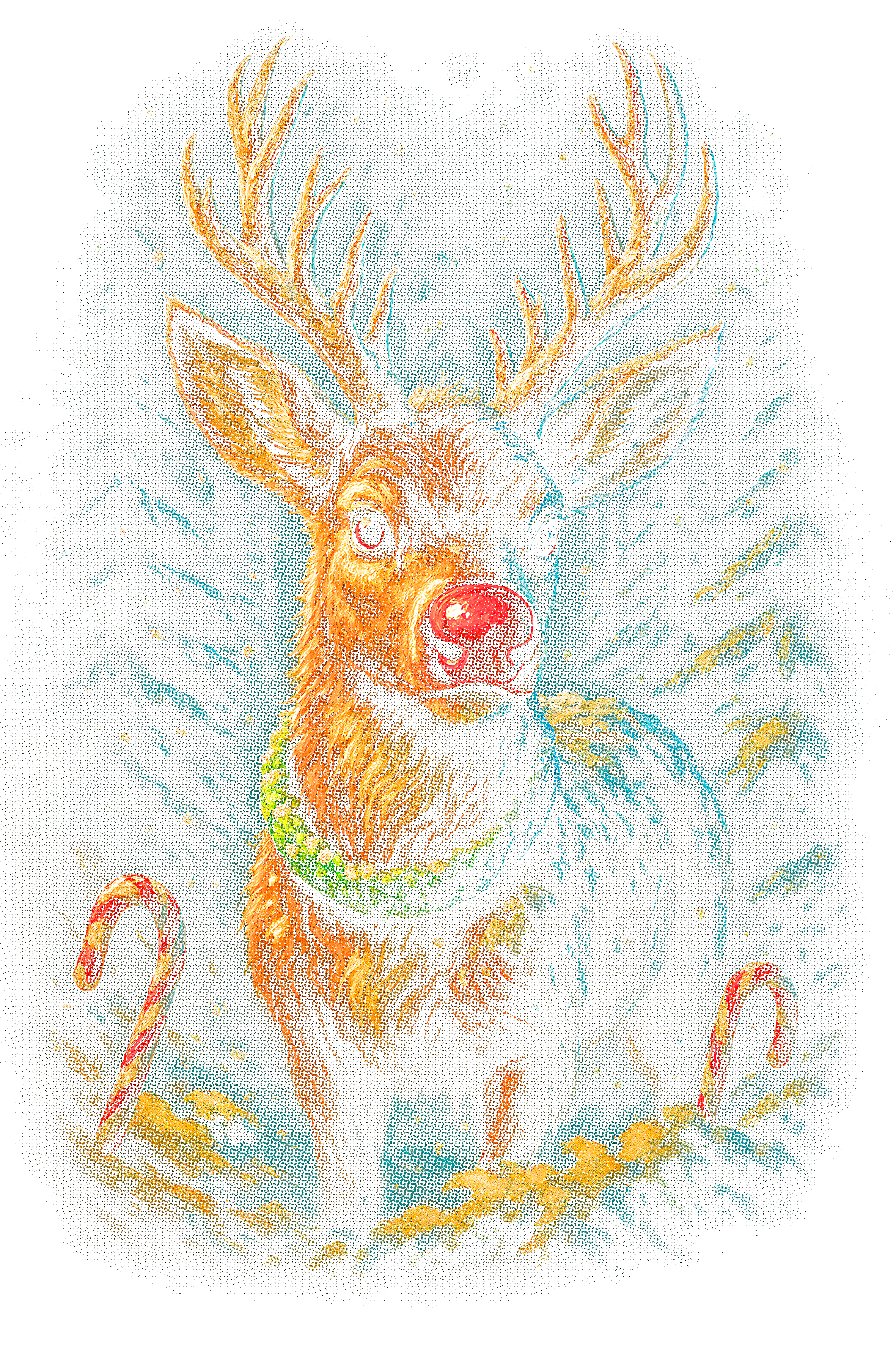 Christmas_95 "Halftone" (Black_Backround)