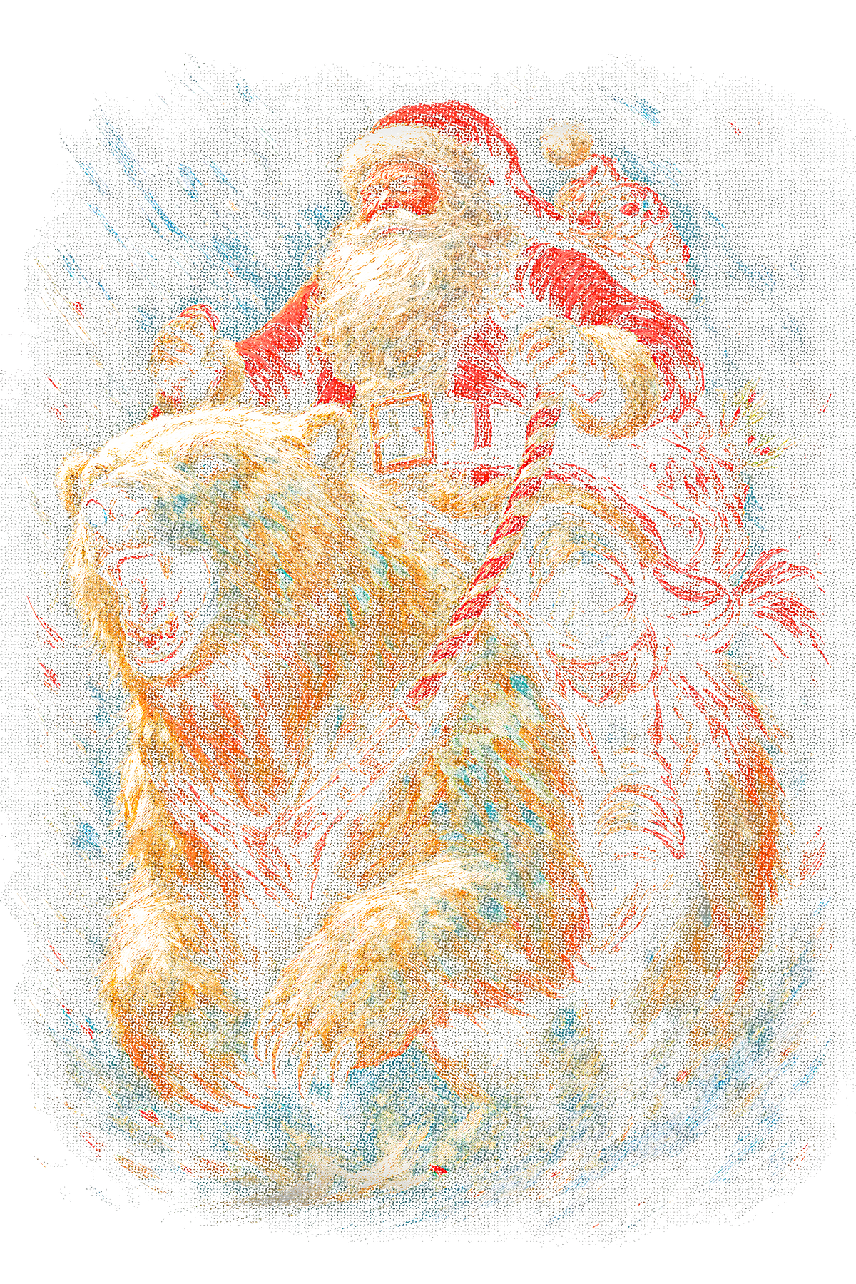 Christmas_90 "Halftone" (Black_Backround)